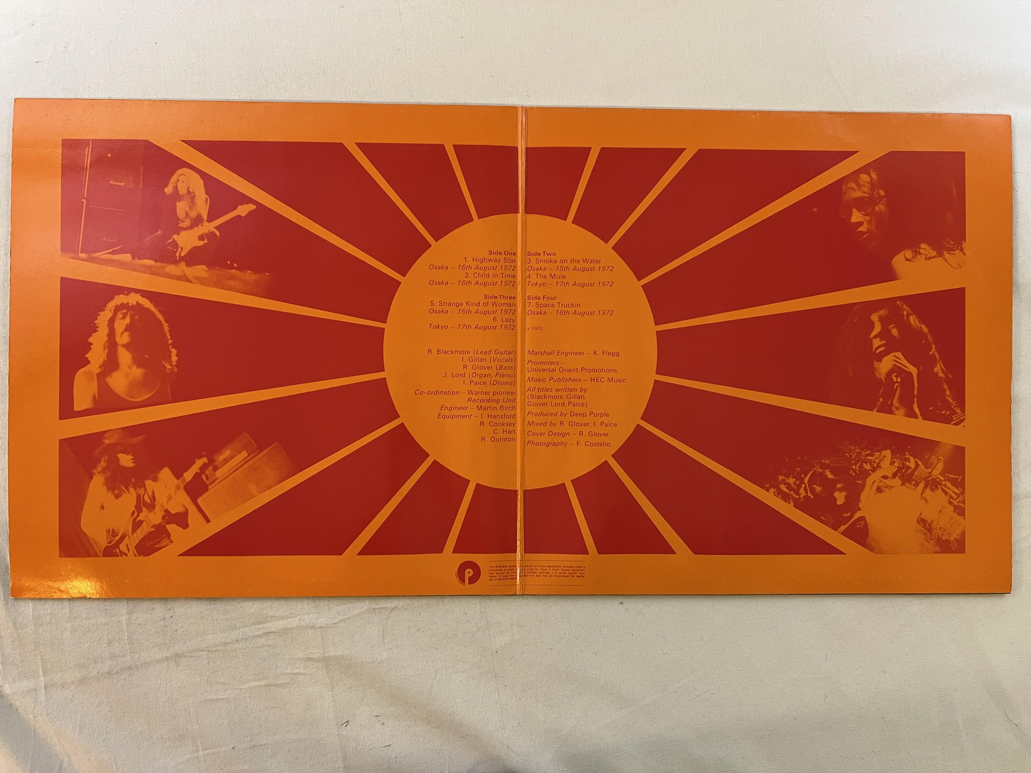 Omslagsbild för skivan DEEP PURPLE made in Japan 2xLP Ger PURPLE 1C 172-93916