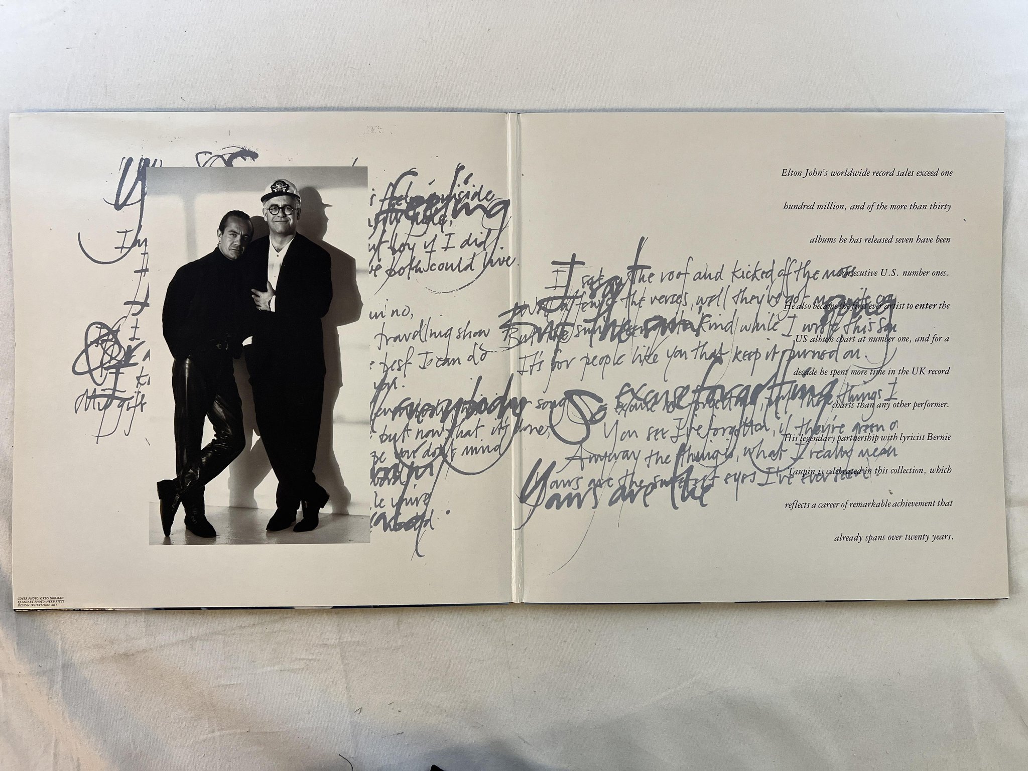 Omslagsbild för skivan ELTON JOHN the very best of 2xLP -90 PHONOGRAM 846948-1