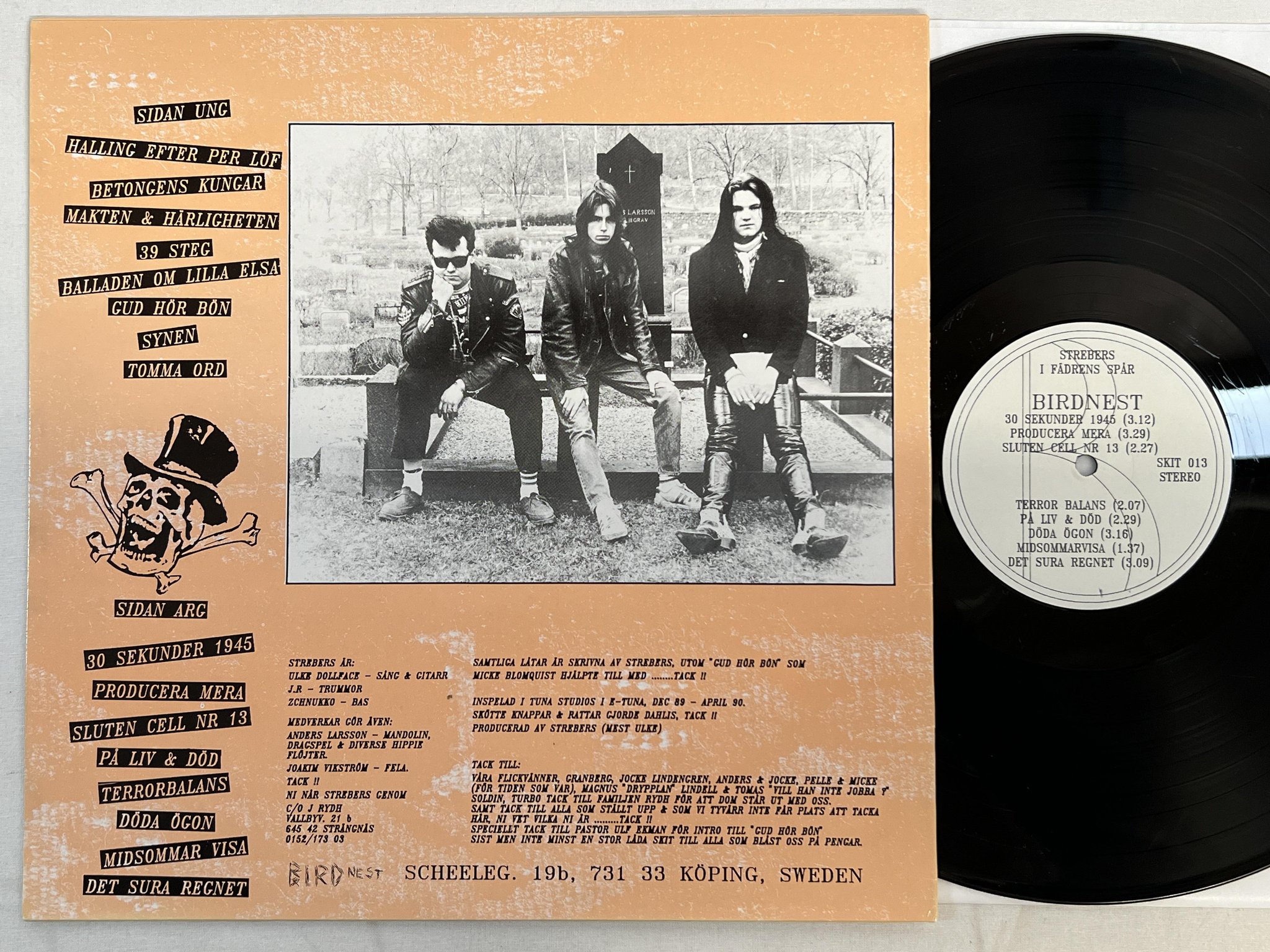 Omslagsbild för skivan STREBERS I Fädrens Spår LP -90 Swe BIRDNEST SKIT 013 ** punk **