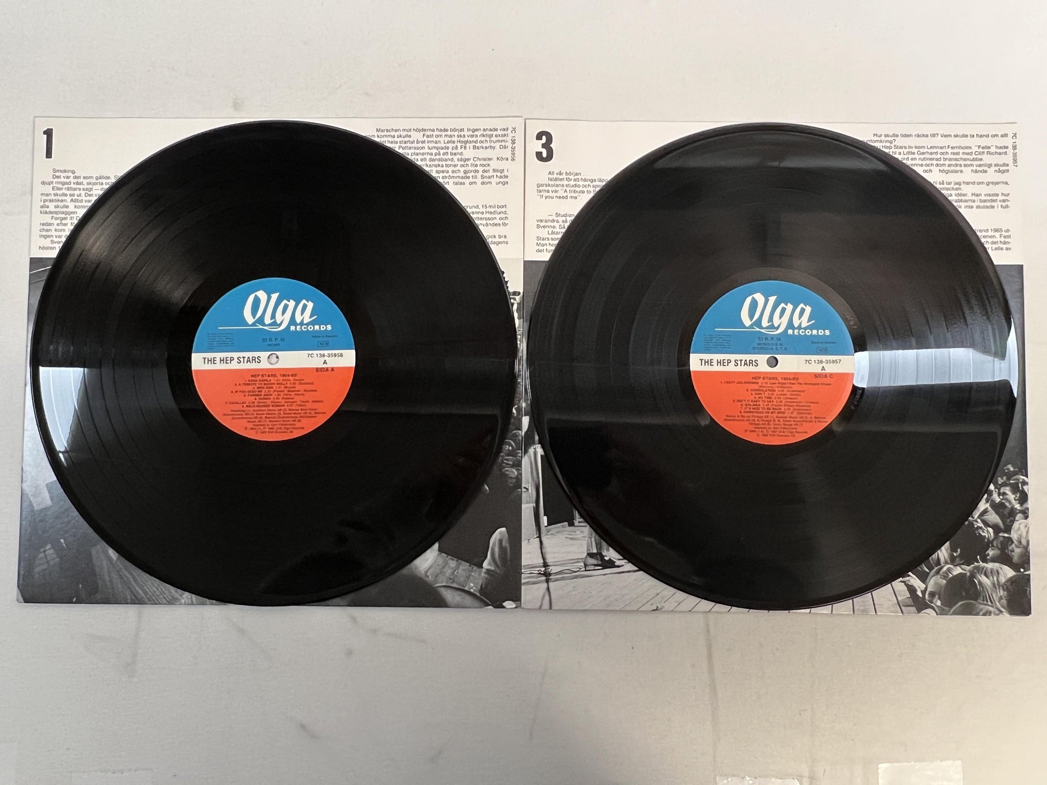 Omslagsbild för skivan THE HEP STARS 1964-69! 2xLP -82 Swe OLGA 7C 138-35956/7