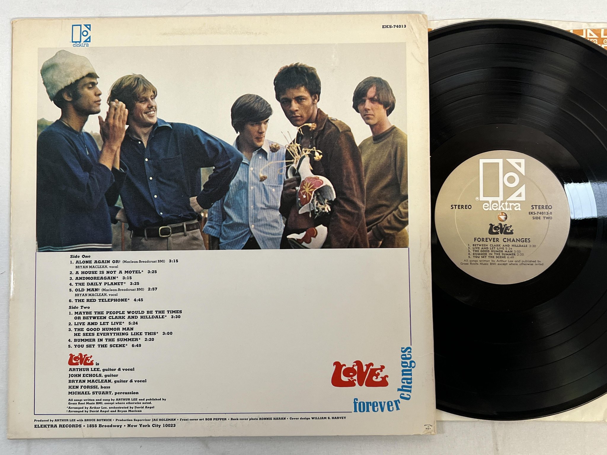 Omslagsbild för skivan LOVE forever changes LP -67 US ELEKTRA EKS-74013