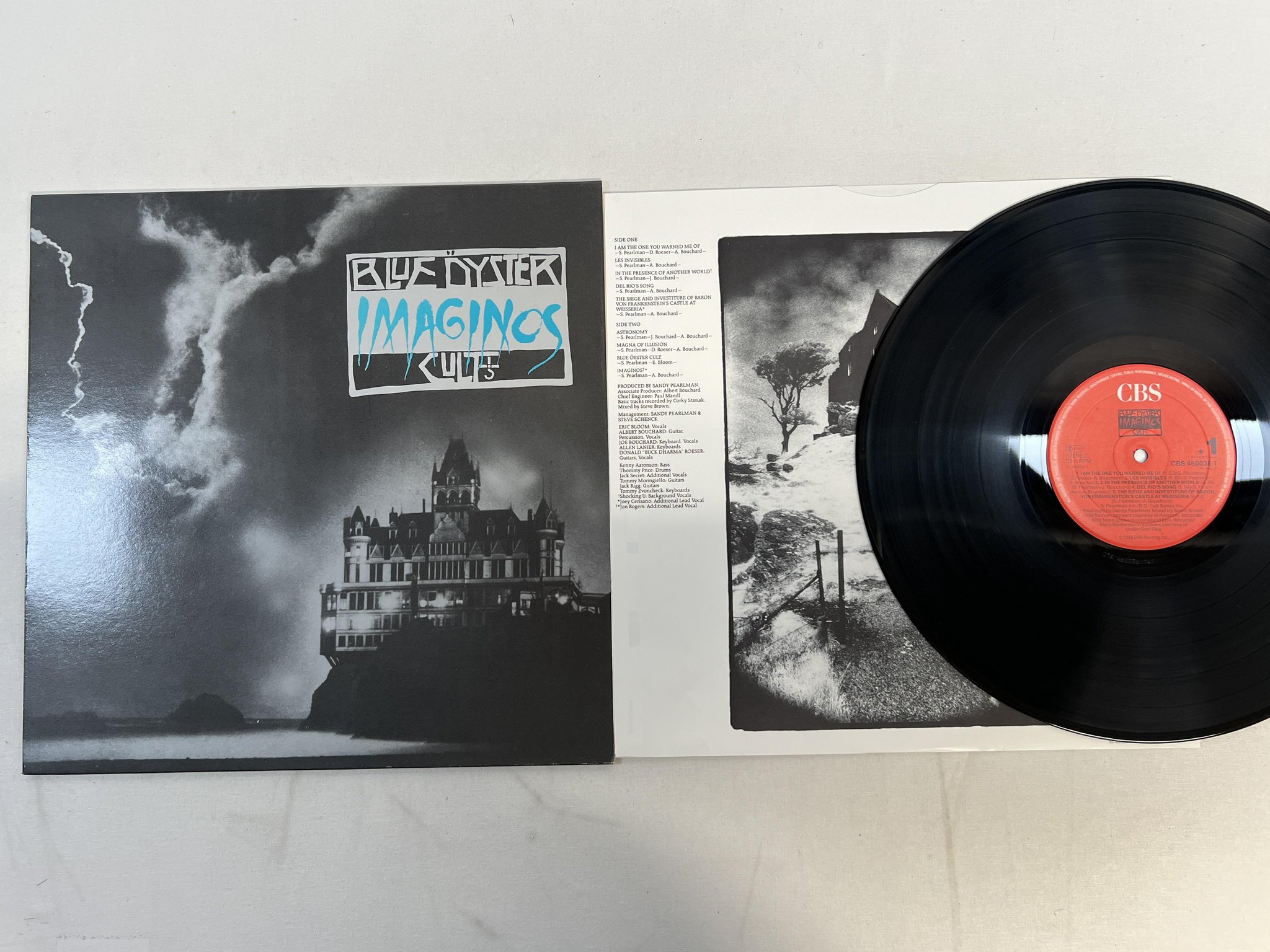 Omslagsbild för skivan BLUE OYSTER CULT Imaginos LP -88 CBS 4600361