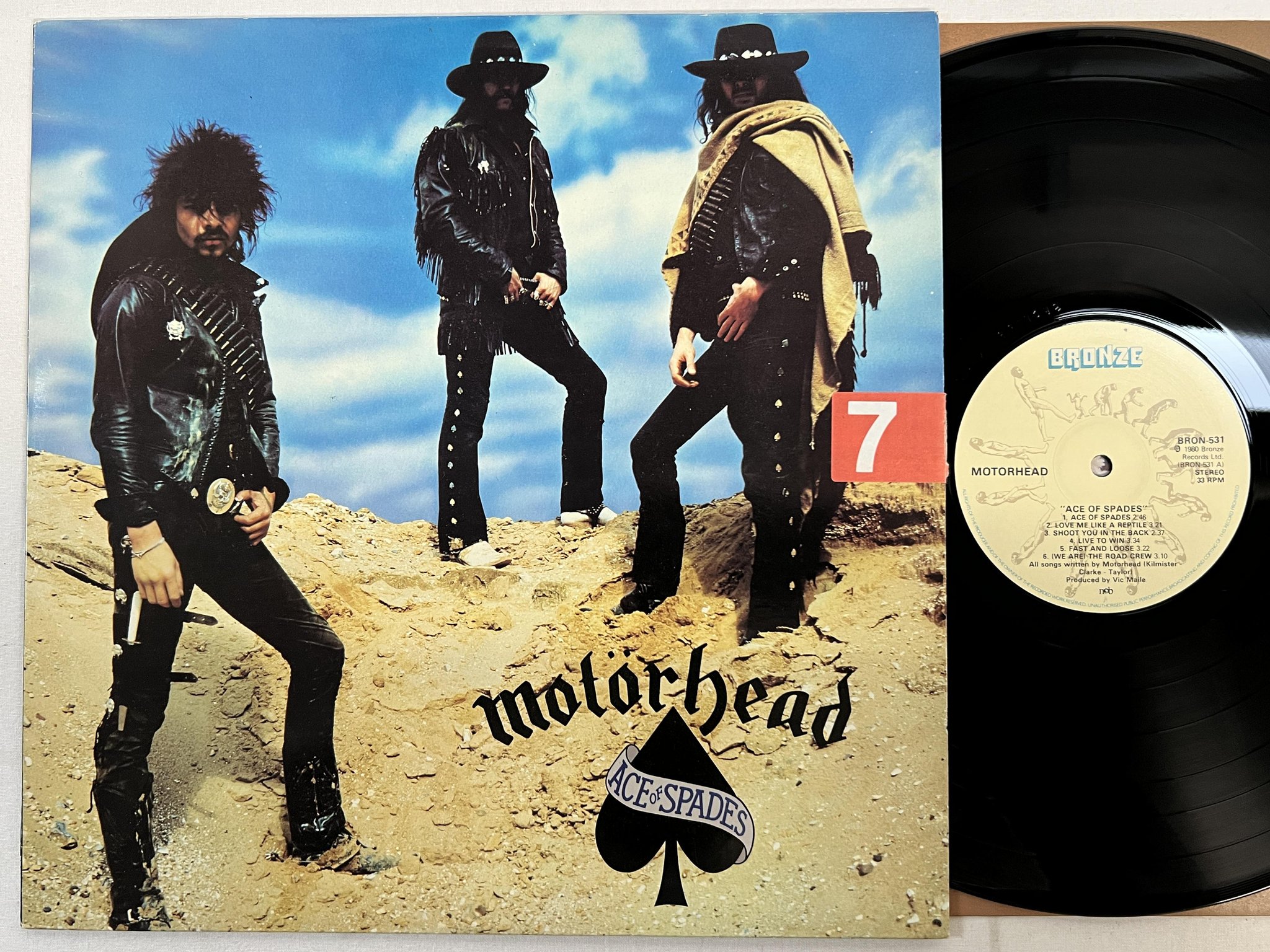 Omslagsbild för skivan MOTORHEAD ace of spades LP -80 ncb BRONZE BRON 531