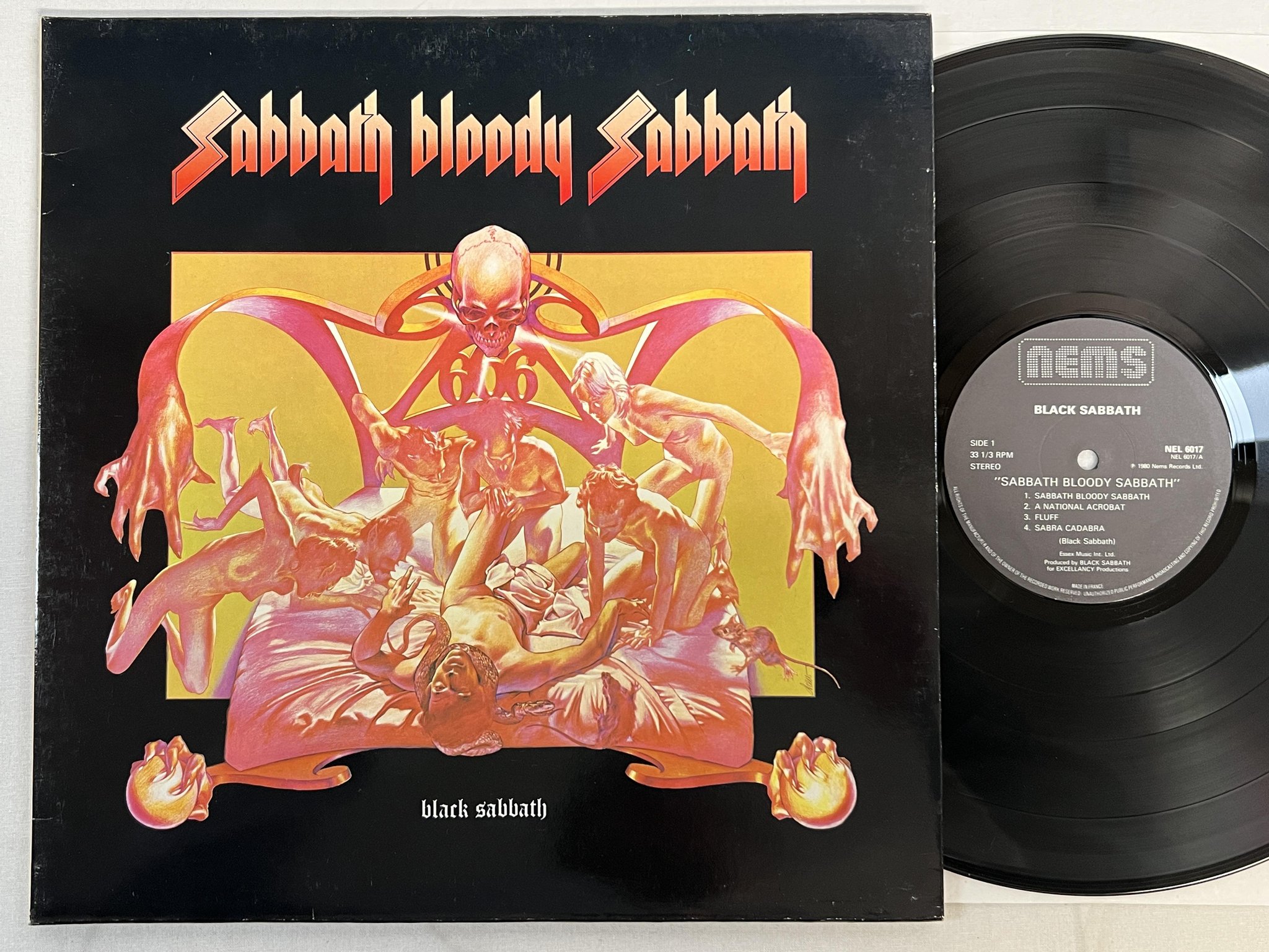 Omslagsbild för skivan BLACK SABBATH sabbath bloody sabbath LP -80 NEMS NEL-6017