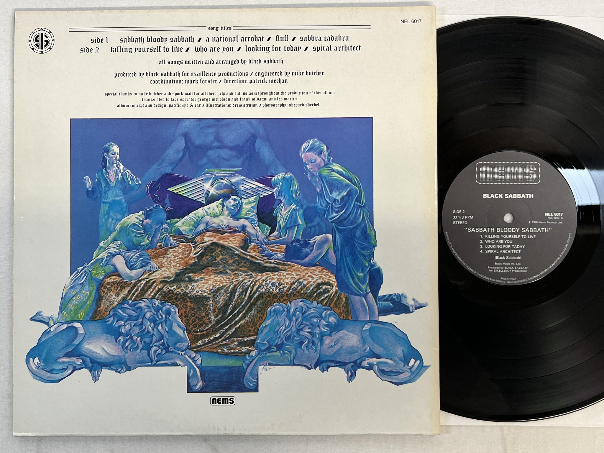 Omslagsbild för skivan BLACK SABBATH sabbath bloody sabbath LP -80 NEMS NEL-6017