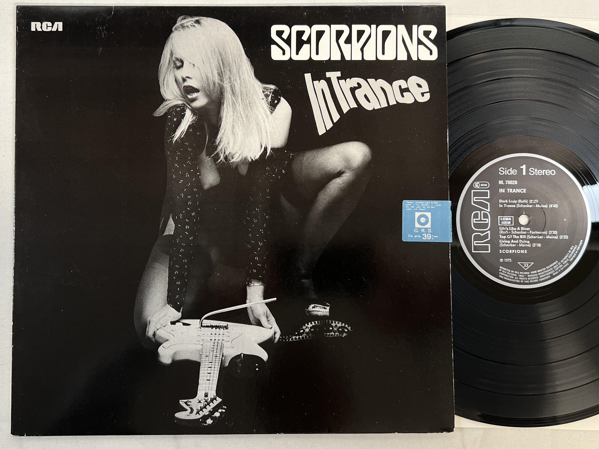 Omslagsbild för skivan SCORPIONS in trance LP re Ger RCA NL 70028