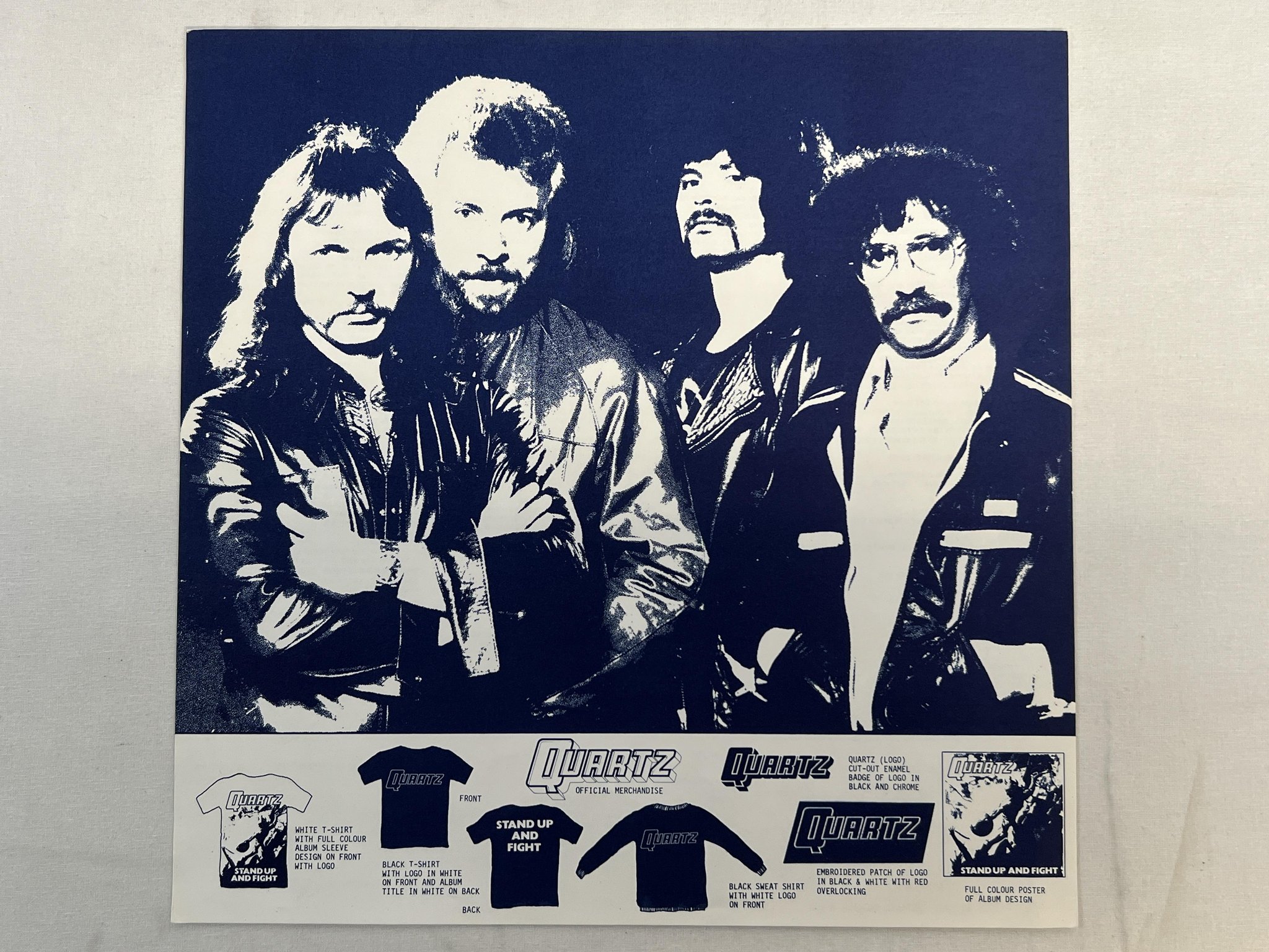 Omslagsbild för skivan QUARTZ stand up and fight LP -80 UK MCA MCF 3080