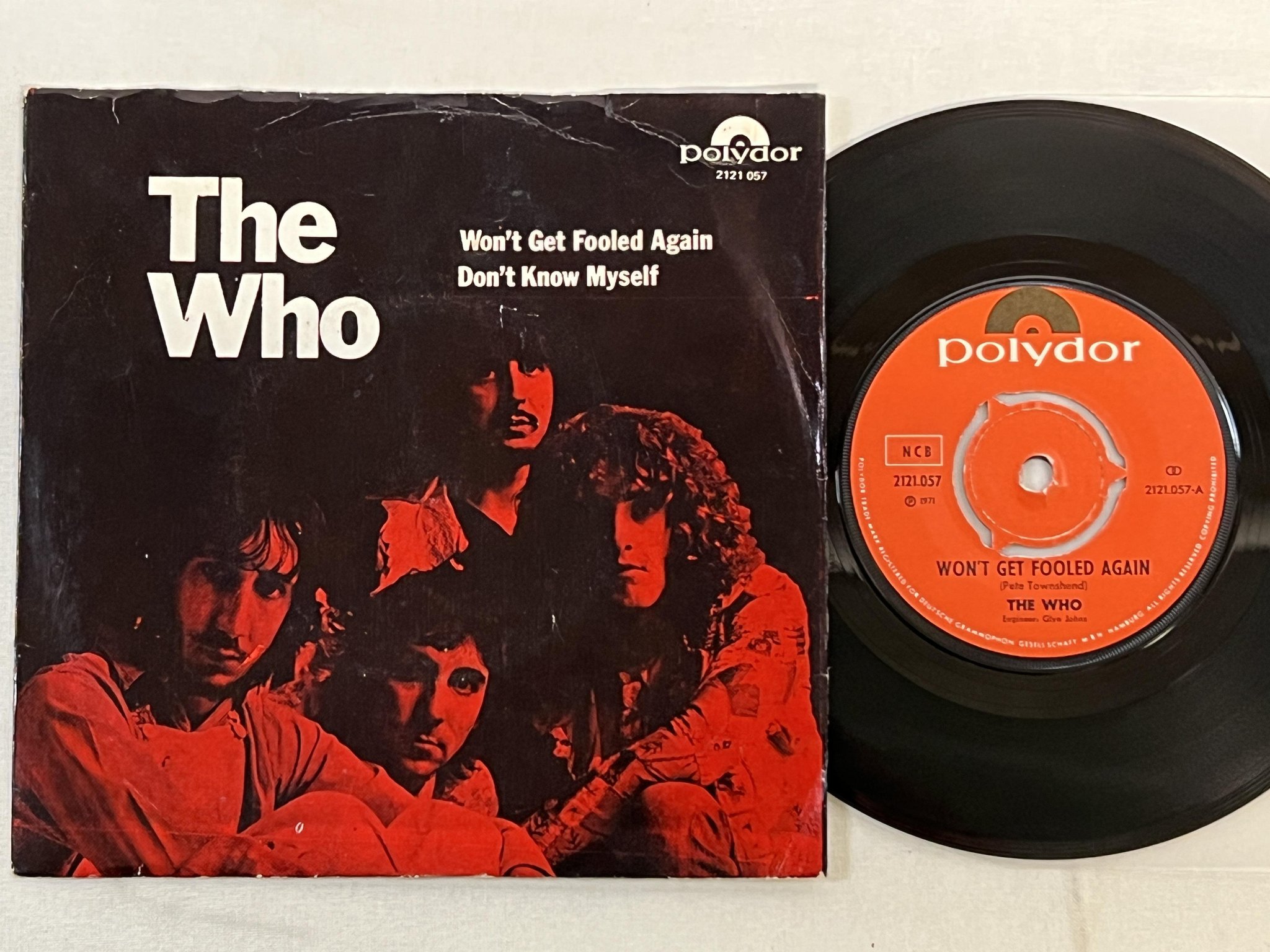 Omslagsbild för skivan THE WHO won't get fooled again 7"single -71 ncb POLYDOR 2121057