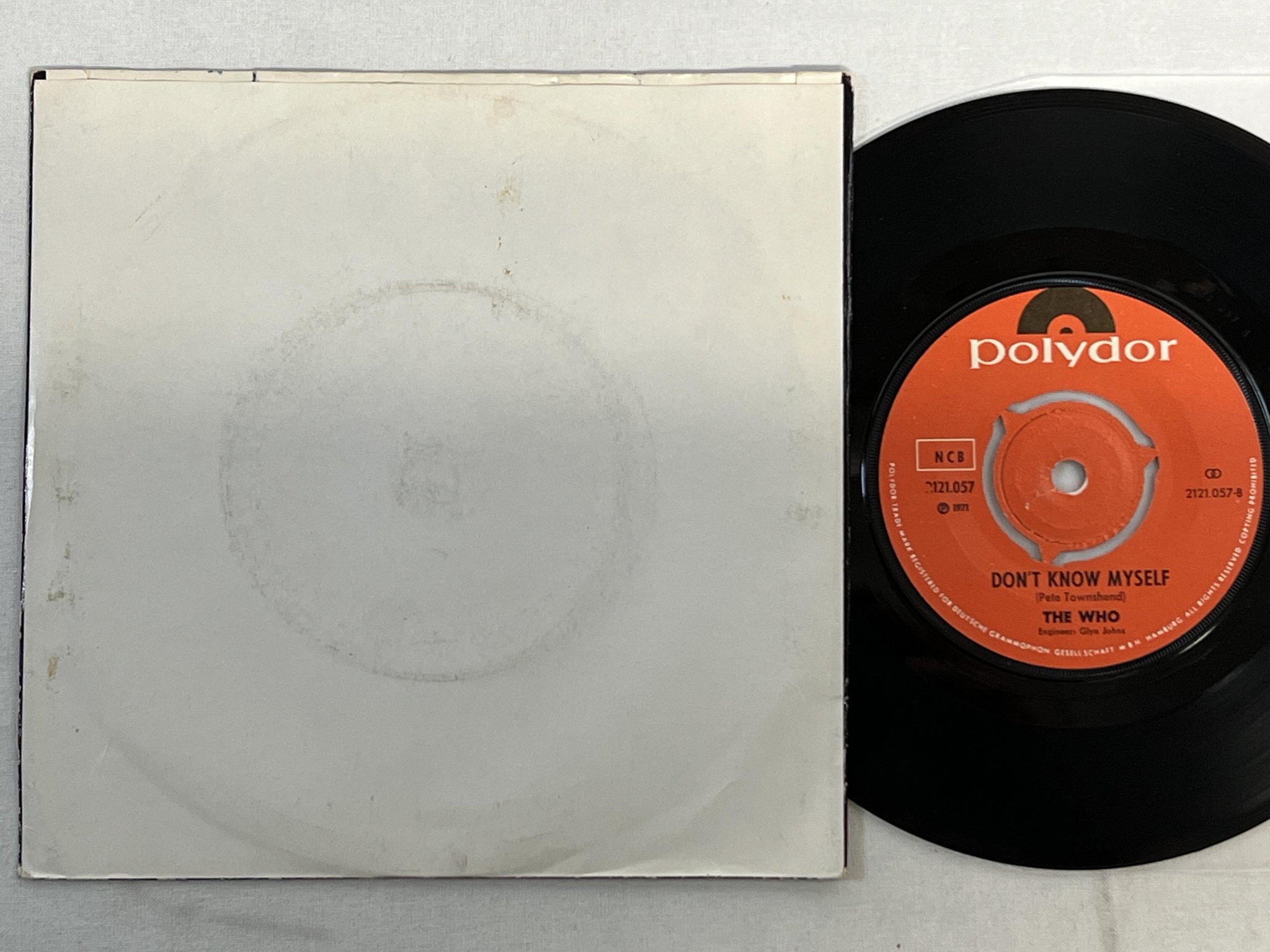 Omslagsbild för skivan THE WHO won't get fooled again 7"single -71 ncb POLYDOR 2121057