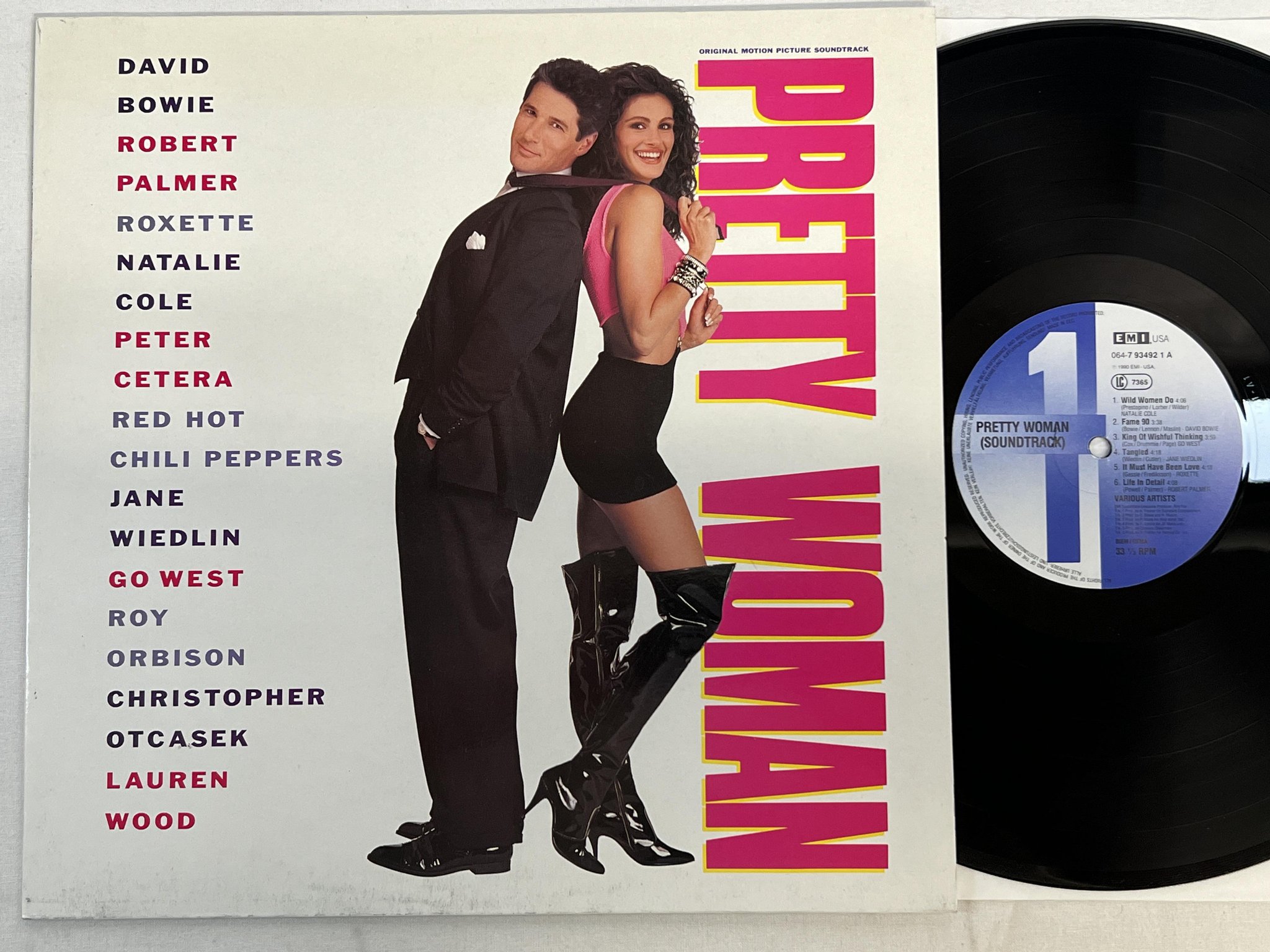 Omslagsbild för skivan V/A pretty woman LP -90 EMI USA 064-7934921