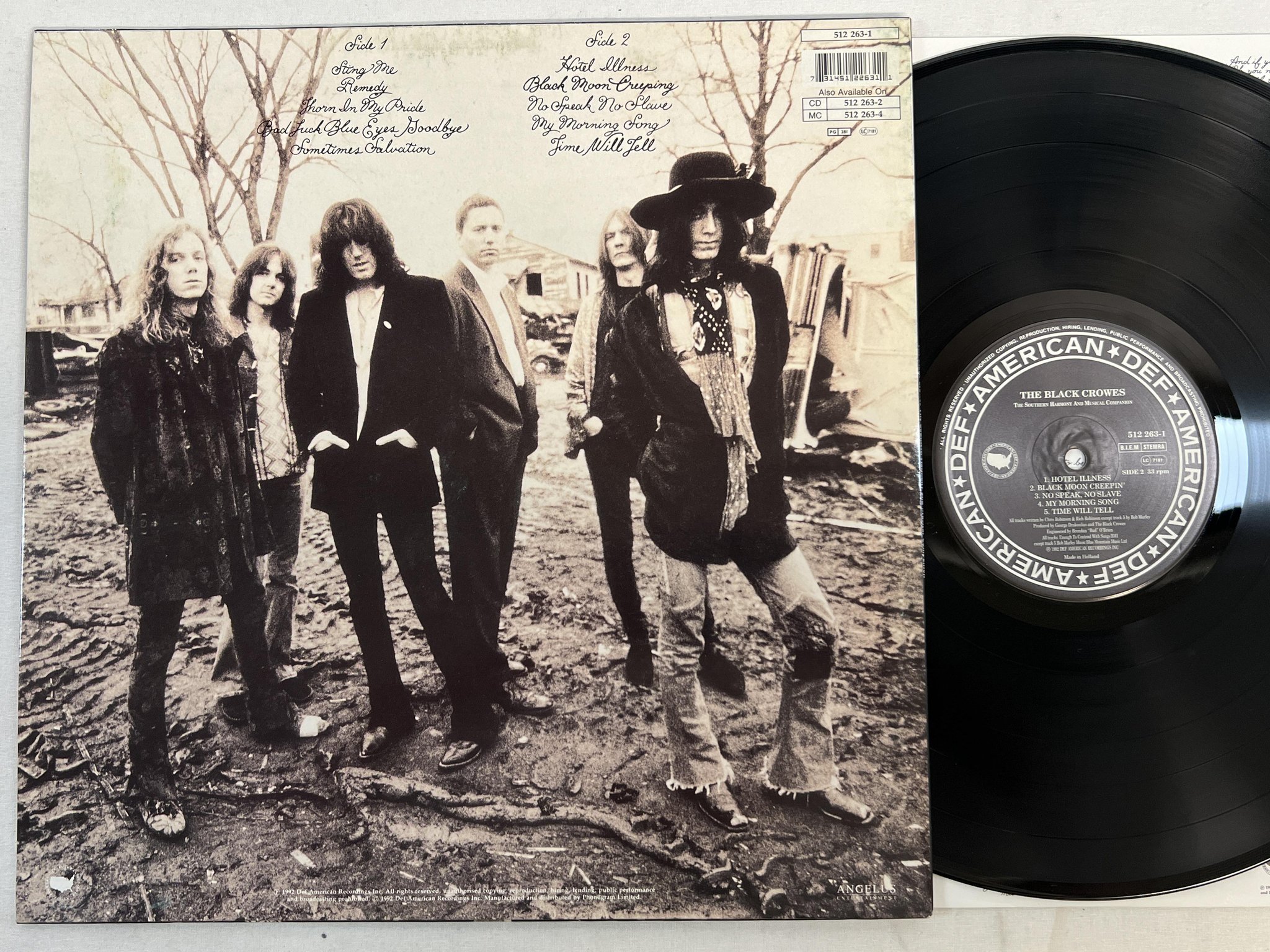 Omslagsbild för skivan THE BLACK CROWES The Southern Harmony And Musical Companion LP -92 **RARE**