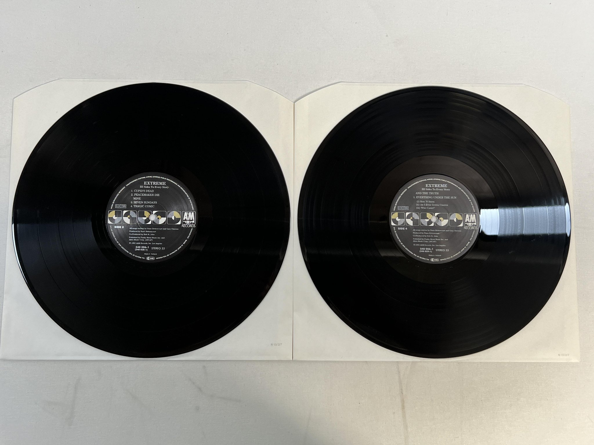 Omslagsbild för skivan EXTREME III Sides To Every Story 2xLP -92 A&M 540 006-1