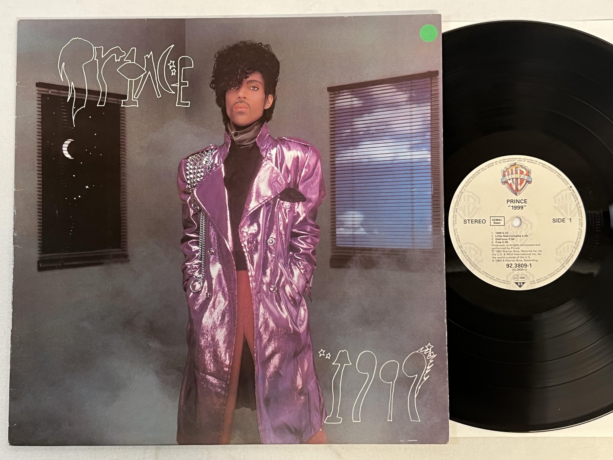 Omslagsbild för skivan PRINCE 1999 LP -83 Ger WARNER 92 3809-1