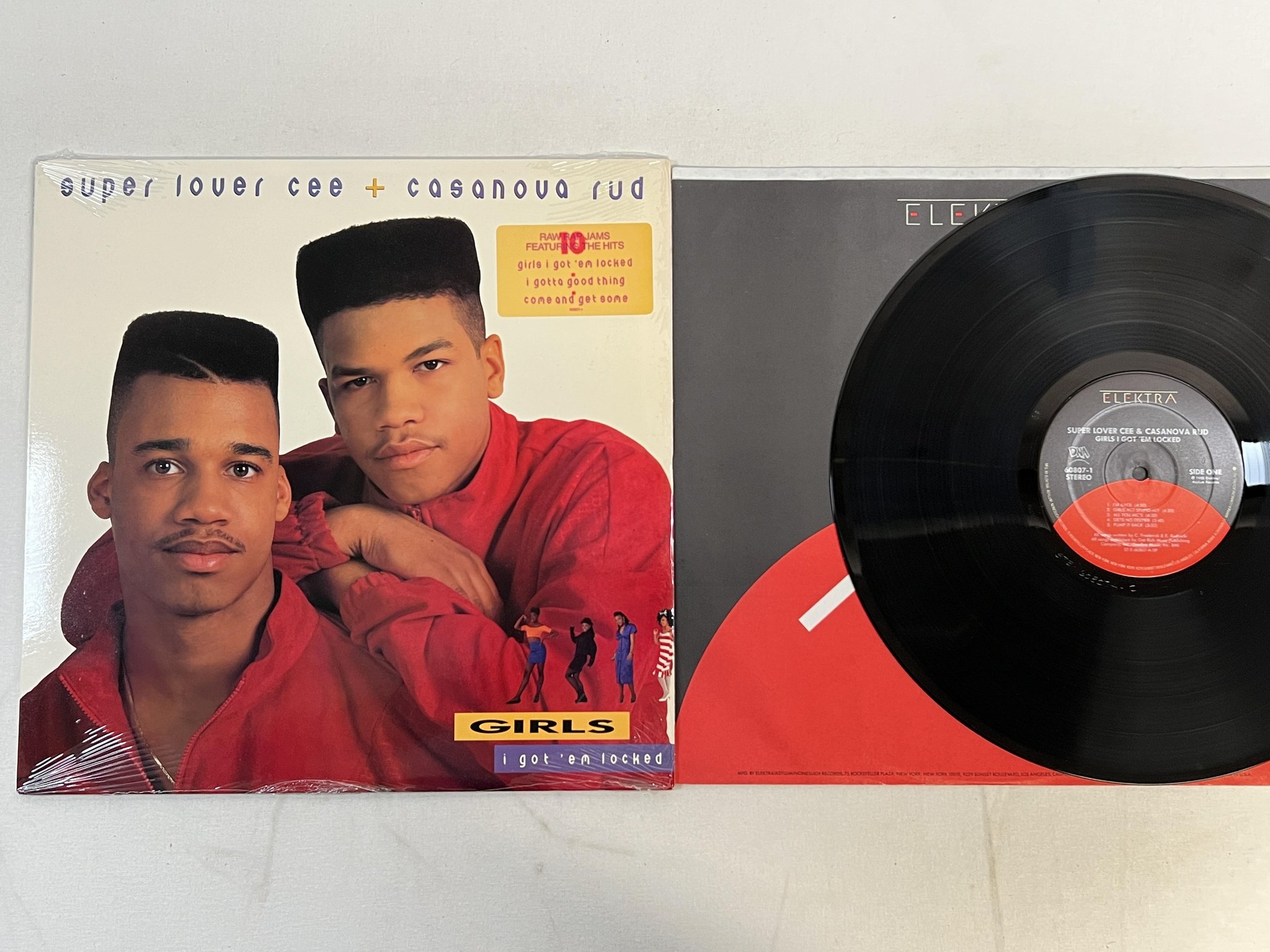 Omslagsbild för skivan SUPER LOVER CEE & CASANOVA RUD girls I got 'em locked LP US ** hype sticker **