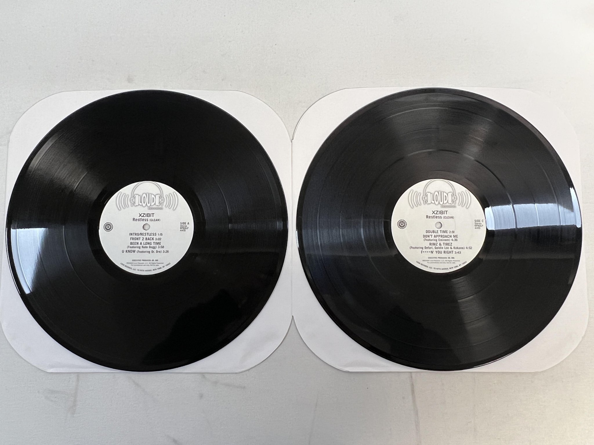 Omslagsbild för skivan XZIBIT restless 2xLP 2000 US LOUD promo RPROLP 4470