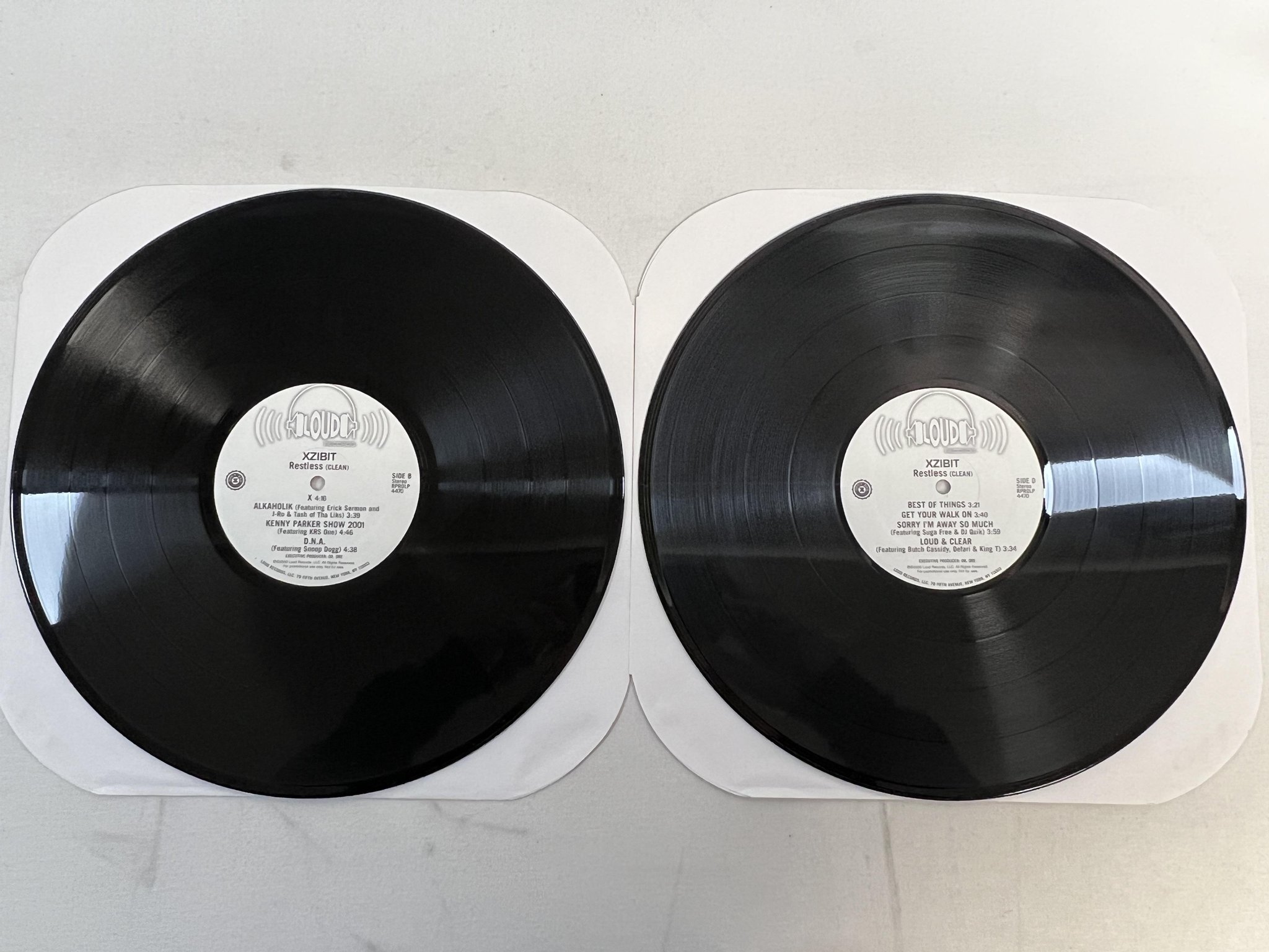 Omslagsbild för skivan XZIBIT restless 2xLP 2000 US LOUD promo RPROLP 4470