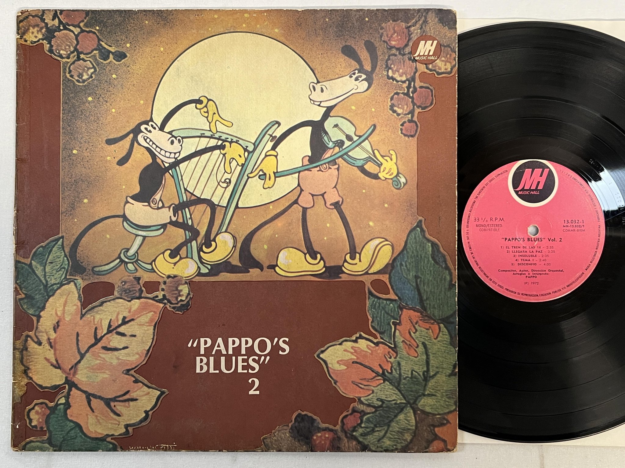 Omslagsbild för skivan PAPPO pappo's blues vol 2 LP -72 Argentina MUSIC HALL 13032-1 ** MEGA RARE **
