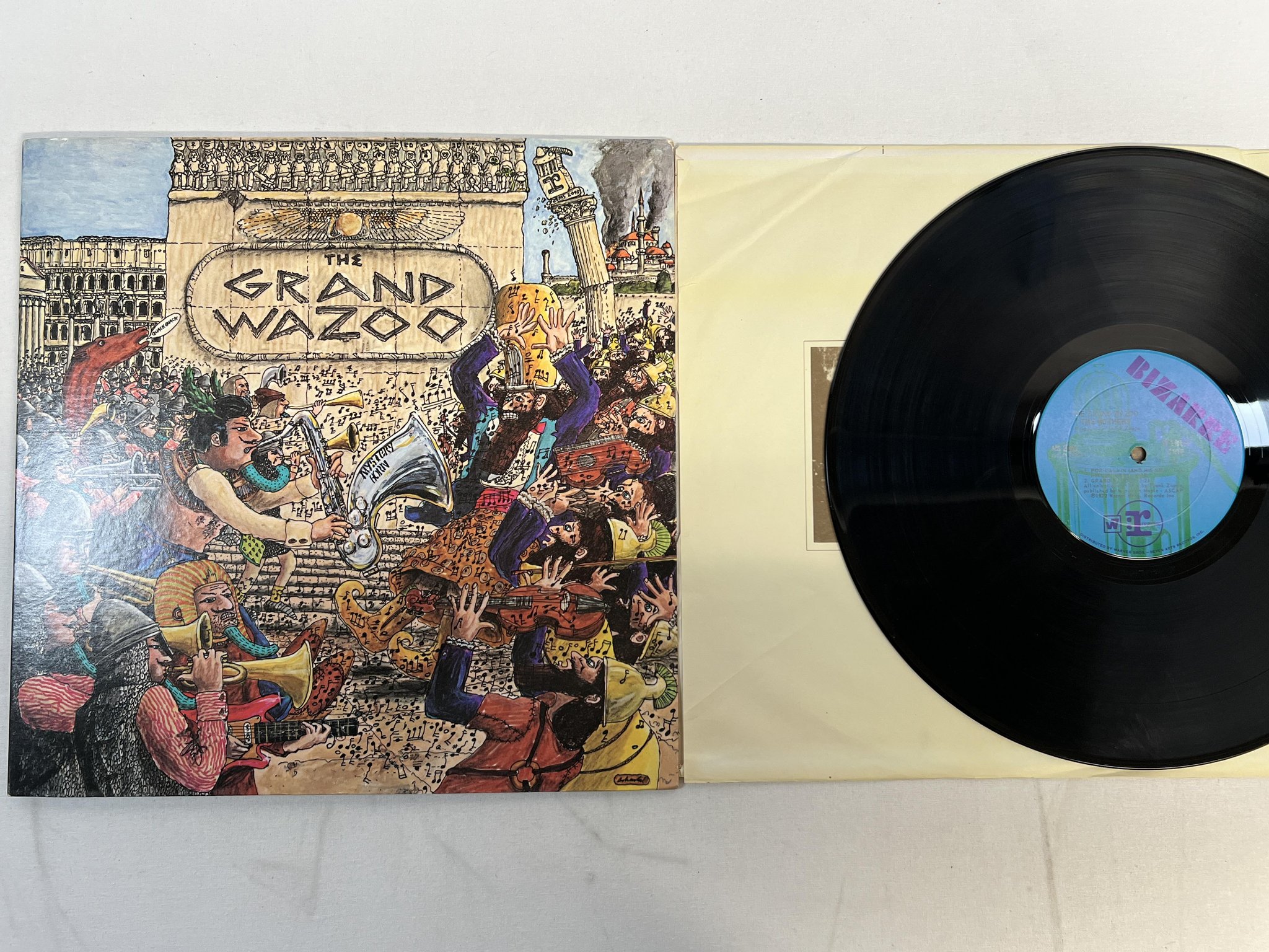 Omslagsbild för skivan THE MOTHERS the grand wazoo LP -72 US BIZARRE MS 2093