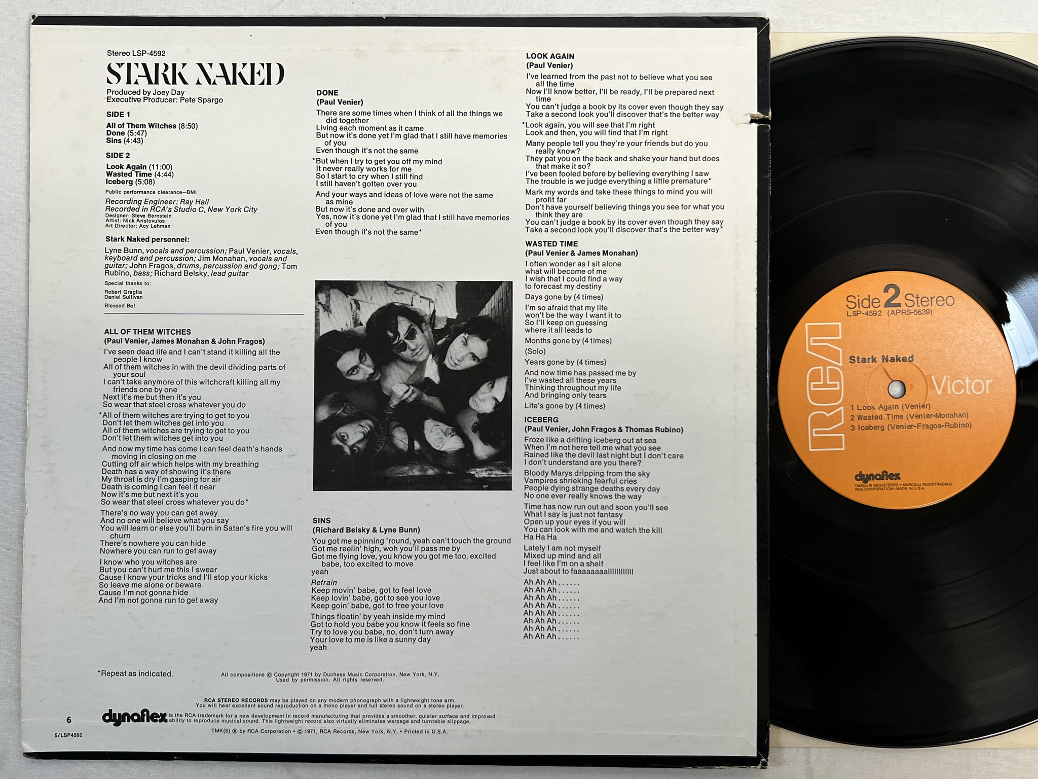 Omslagsbild för skivan STARK NAKED s/t LP -71 US RCA VICTOR LSP-4592 prog rock