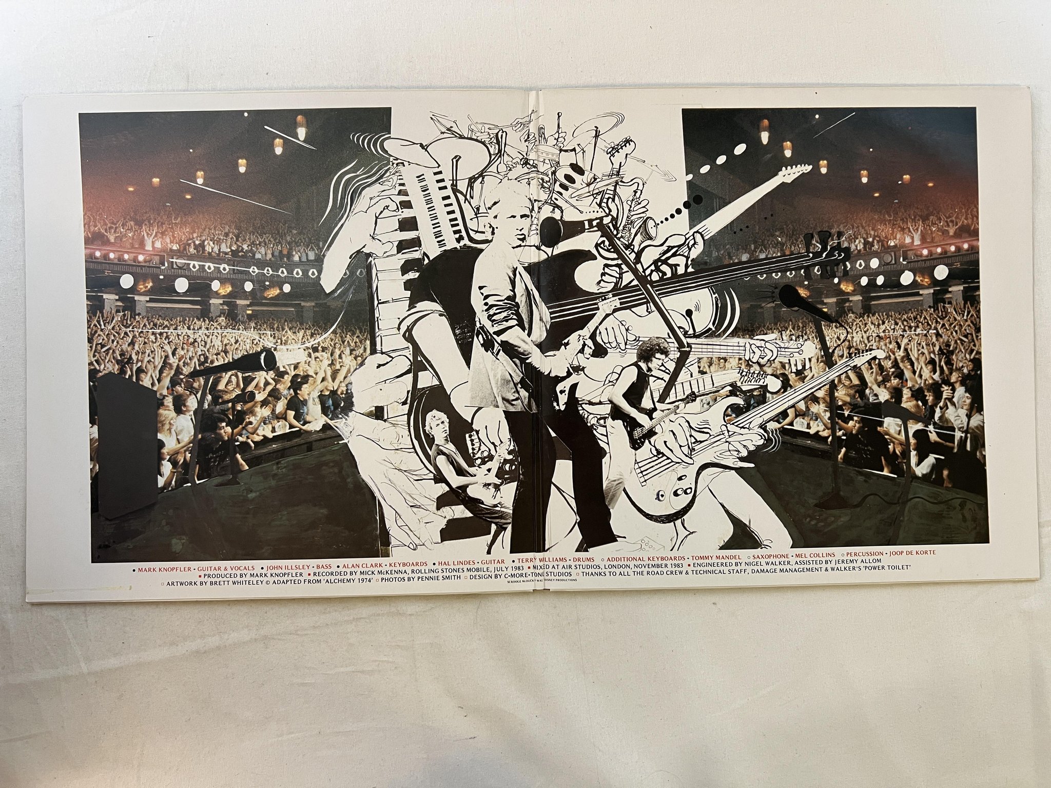 Omslagsbild för skivan DIRE STRAITS Alchemy - Dire Straits Live 2xLP -84 Hol VERTIGO 818 243-1