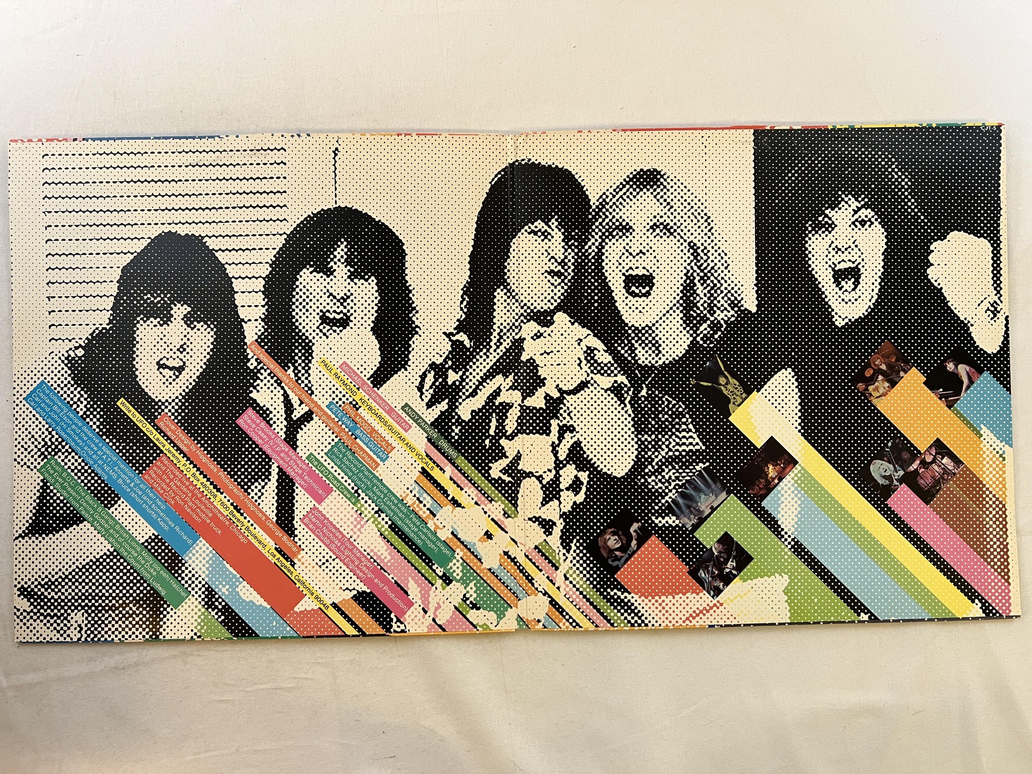 Omslagsbild för skivan UFO strangers in the night 2xLP -79 ncb CHRYSALIS CJT-5