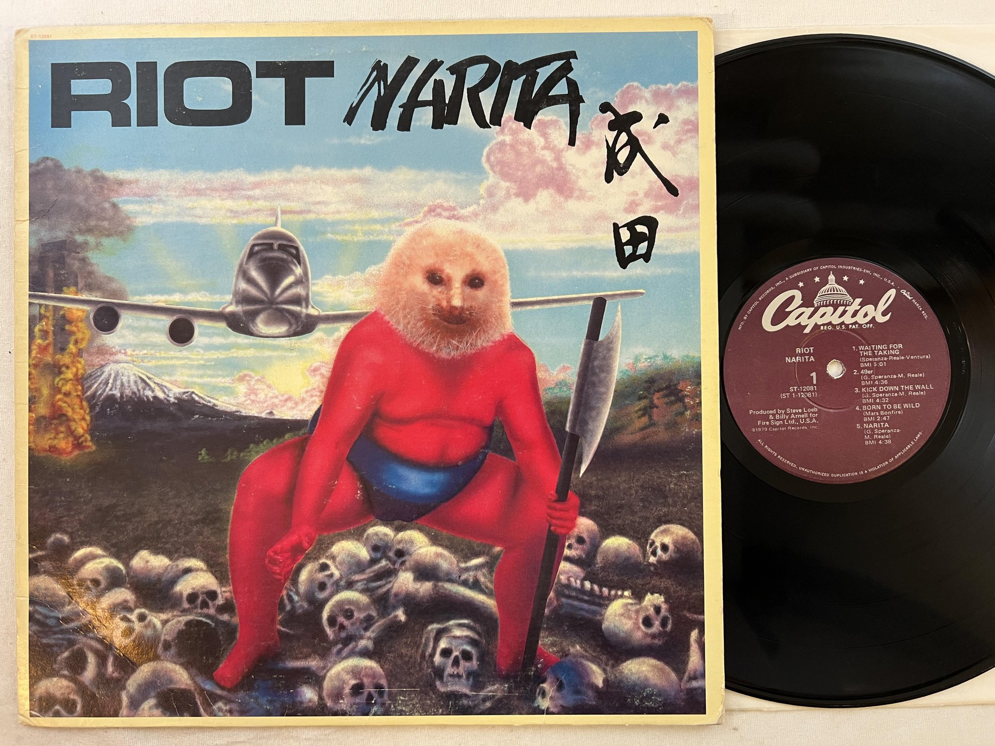 Omslagsbild för skivan RIOT narita LP -79 US CAPITOL ST-12081