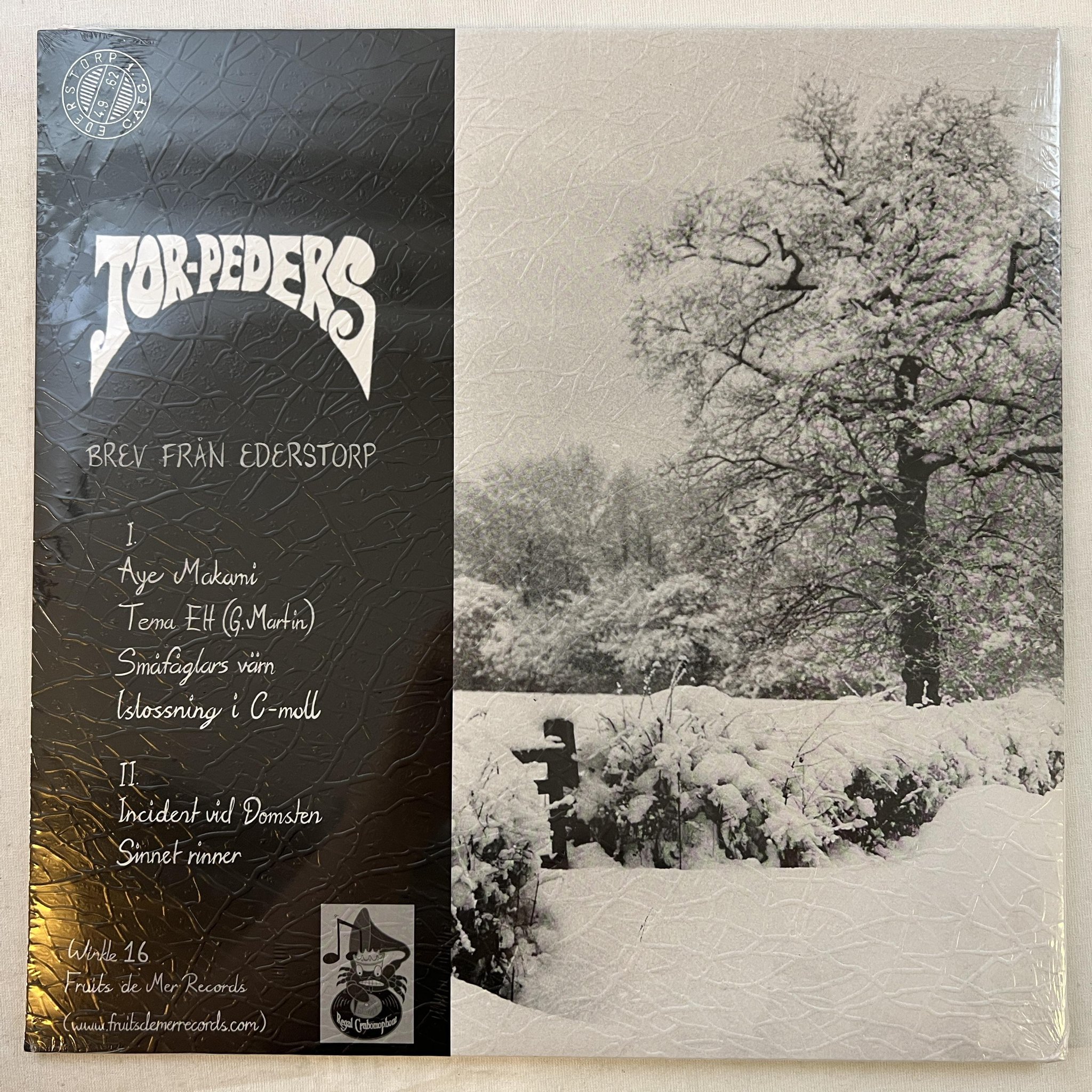 Omslagsbild för skivan TOR-PEDERS KAPELL Brev Från Ederstorp LP 2014 PSYCH/PROG ** Still sealed **