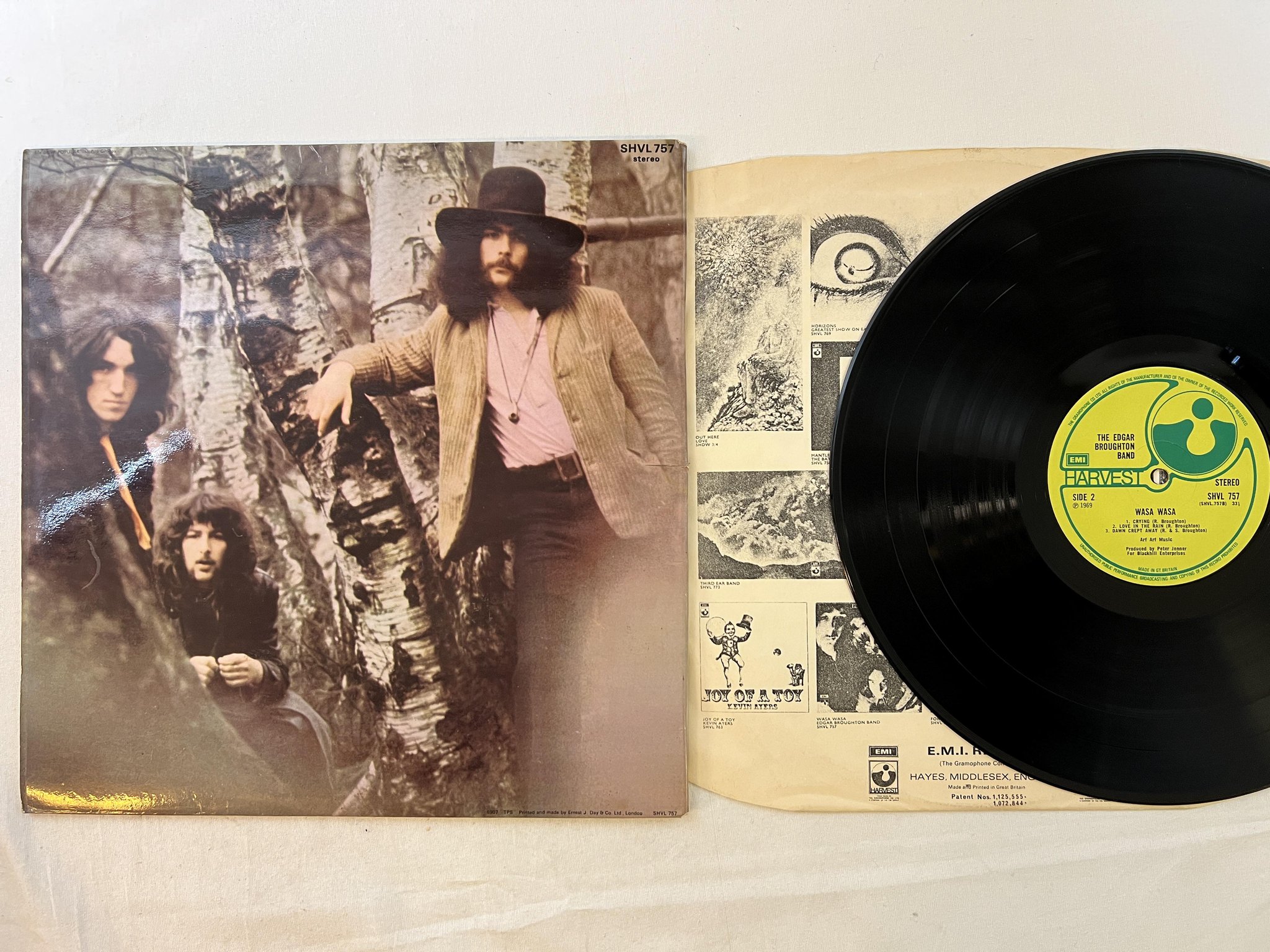 Omslagsbild för skivan THE EDGAR BROUGHTON BAND wasa wasa LP -69 UK HARVEST SHVL 757