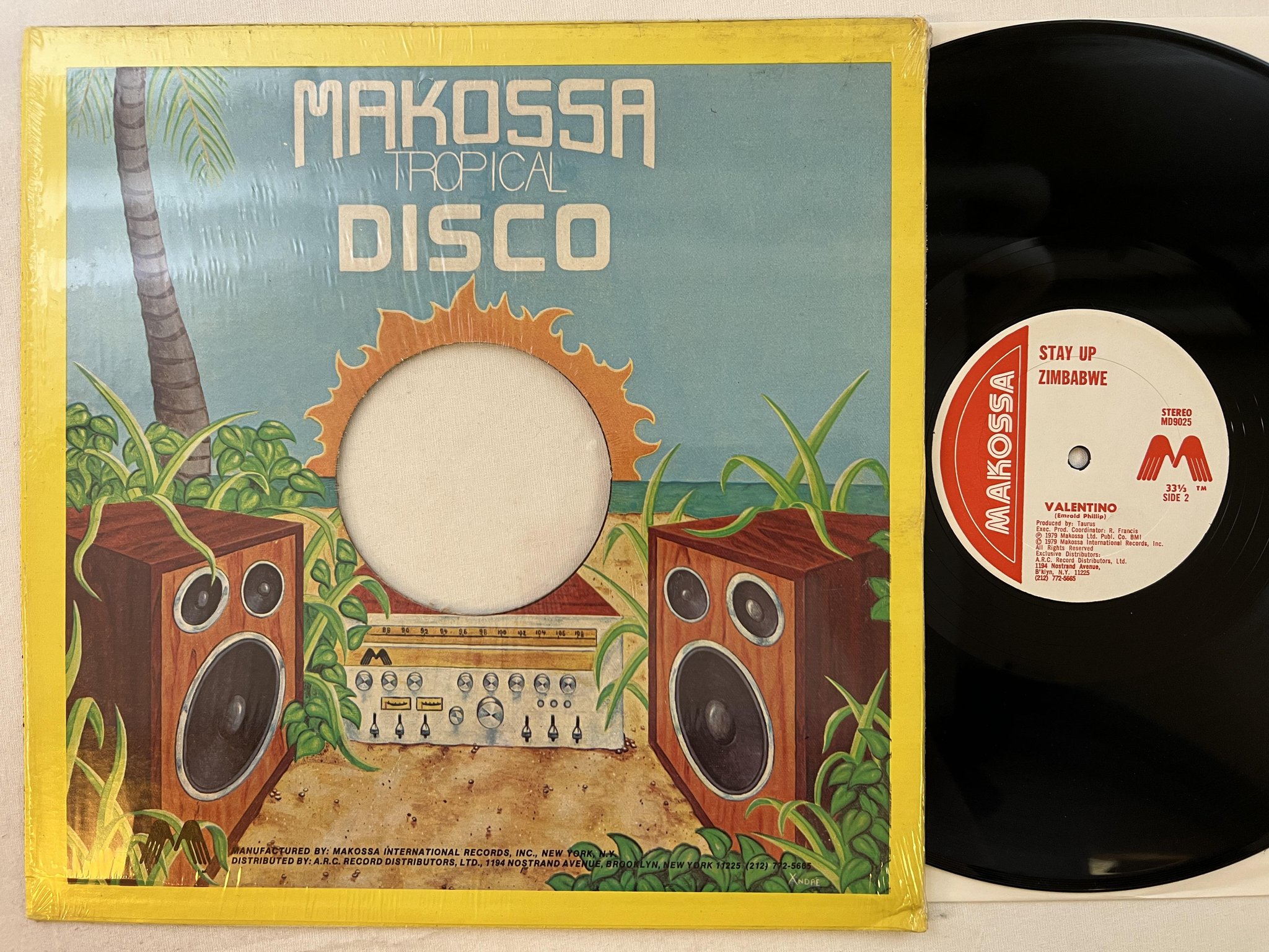 Omslagsbild för skivan BRO VALENTINO stay up Zimbabwe 12" -79 US MAKOSSA ** massive afrobeat disco **