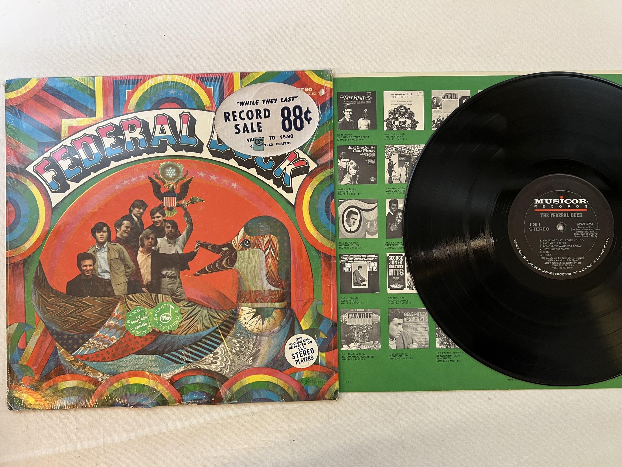 Omslagsbild för skivan THE FEDERAL DUCK s/t LP -68 US MUSICOR MS-3162 ** VERY RARE PSYCH ROCK **