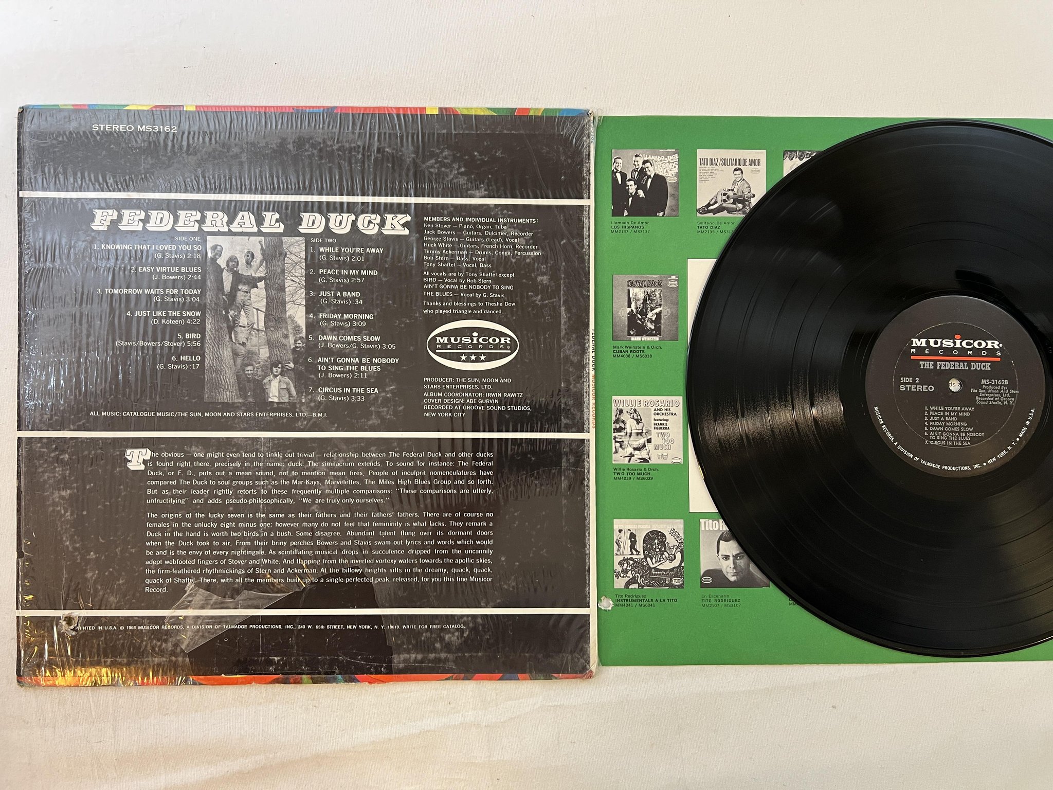 Omslagsbild för skivan THE FEDERAL DUCK s/t LP -68 US MUSICOR MS-3162 ** VERY RARE PSYCH ROCK **