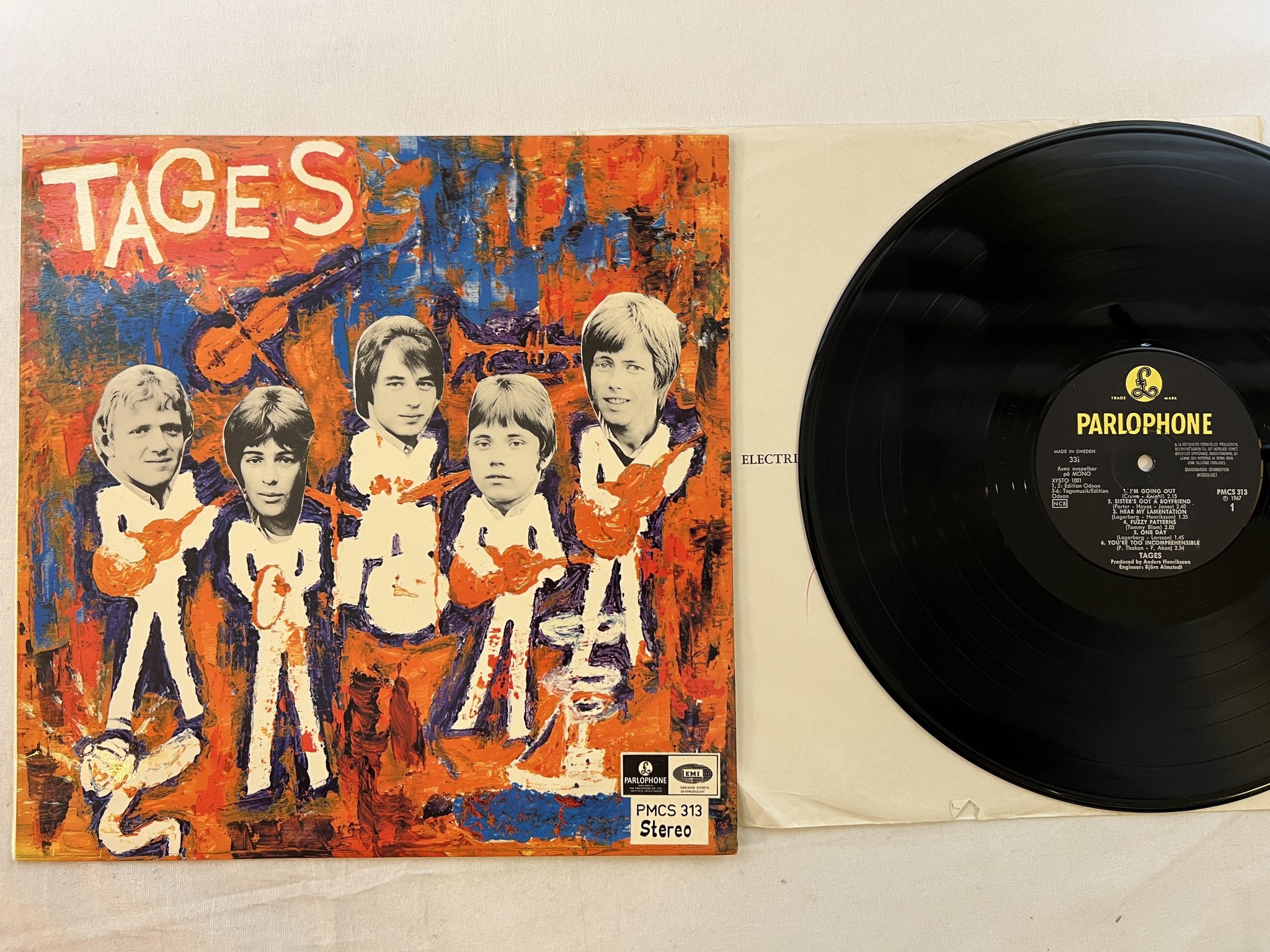Omslagsbild för skivan TAGES contrast LP -67 Swe PARLOPHONE PMCS 313