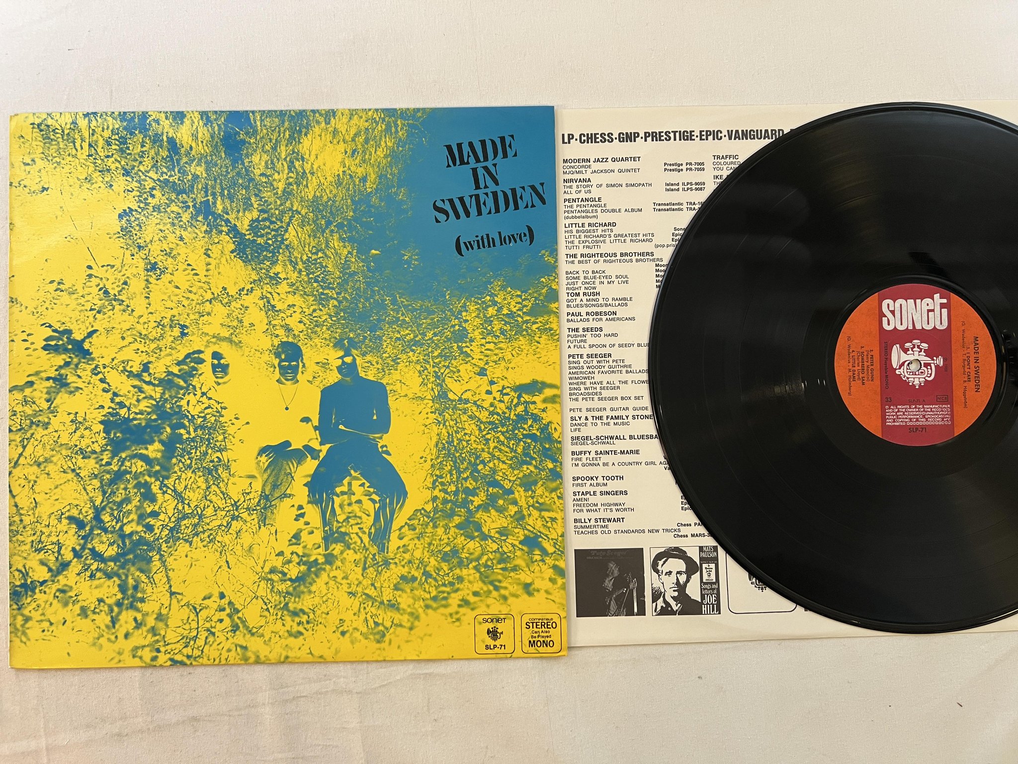 Omslagsbild för skivan MADE IN SWEDEN S/T LP -68 Swe SONET SLP -71