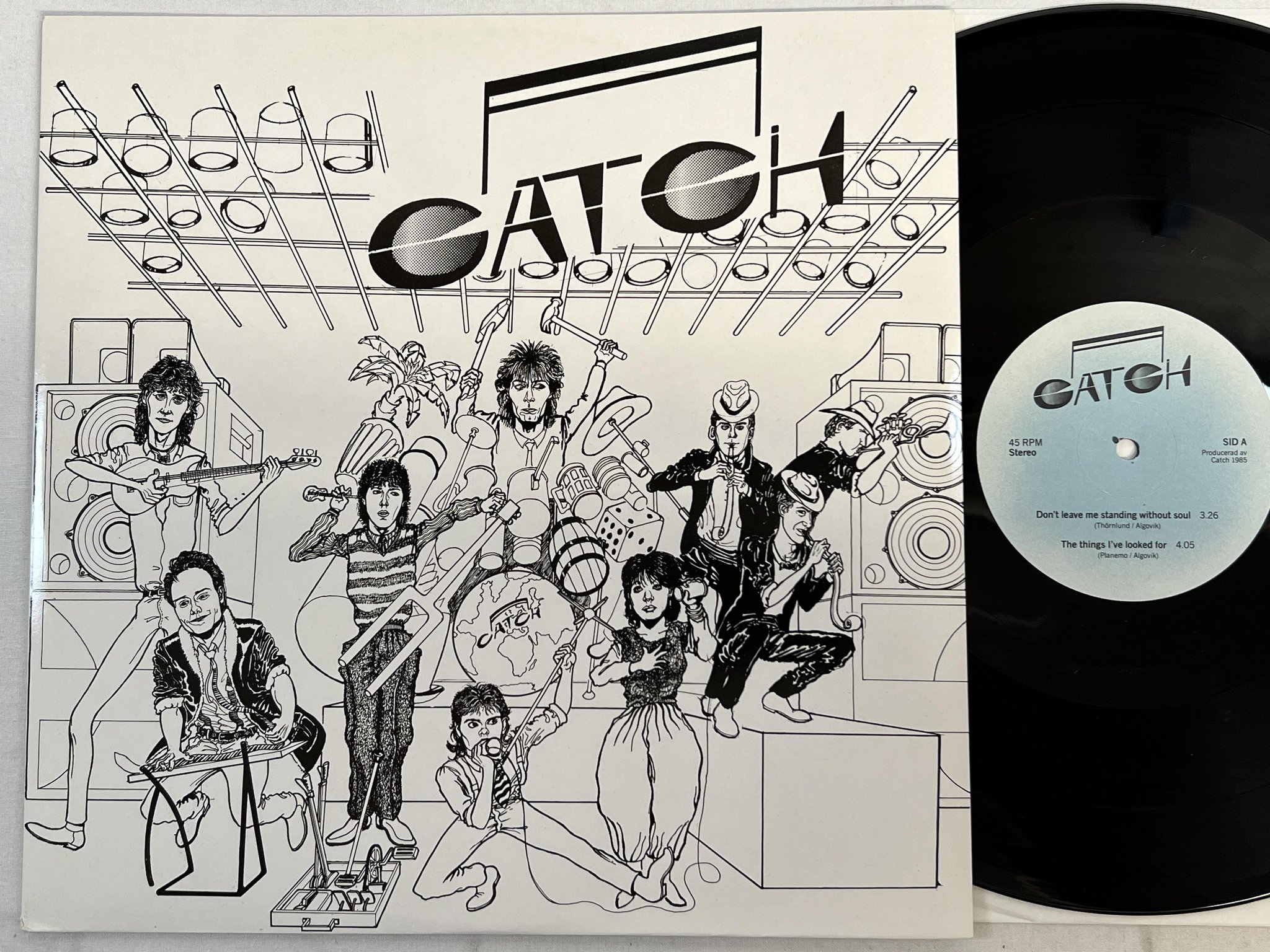 Omslagsbild för skivan CATCH s/t 12"ep -85 RARE SWEDISH MODERN SOUL / AOR private press