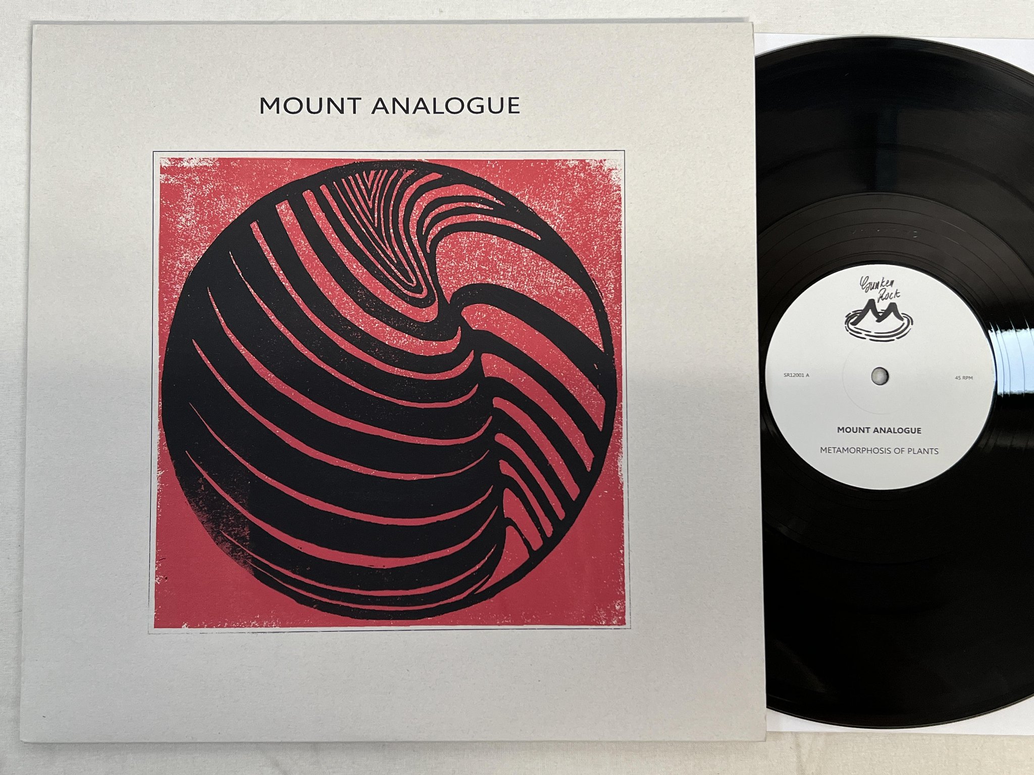 Omslagsbild för skivan MOUNT ANALOGUE metamorphosis on plants 12” 2015 omslaget är ett konsttryck