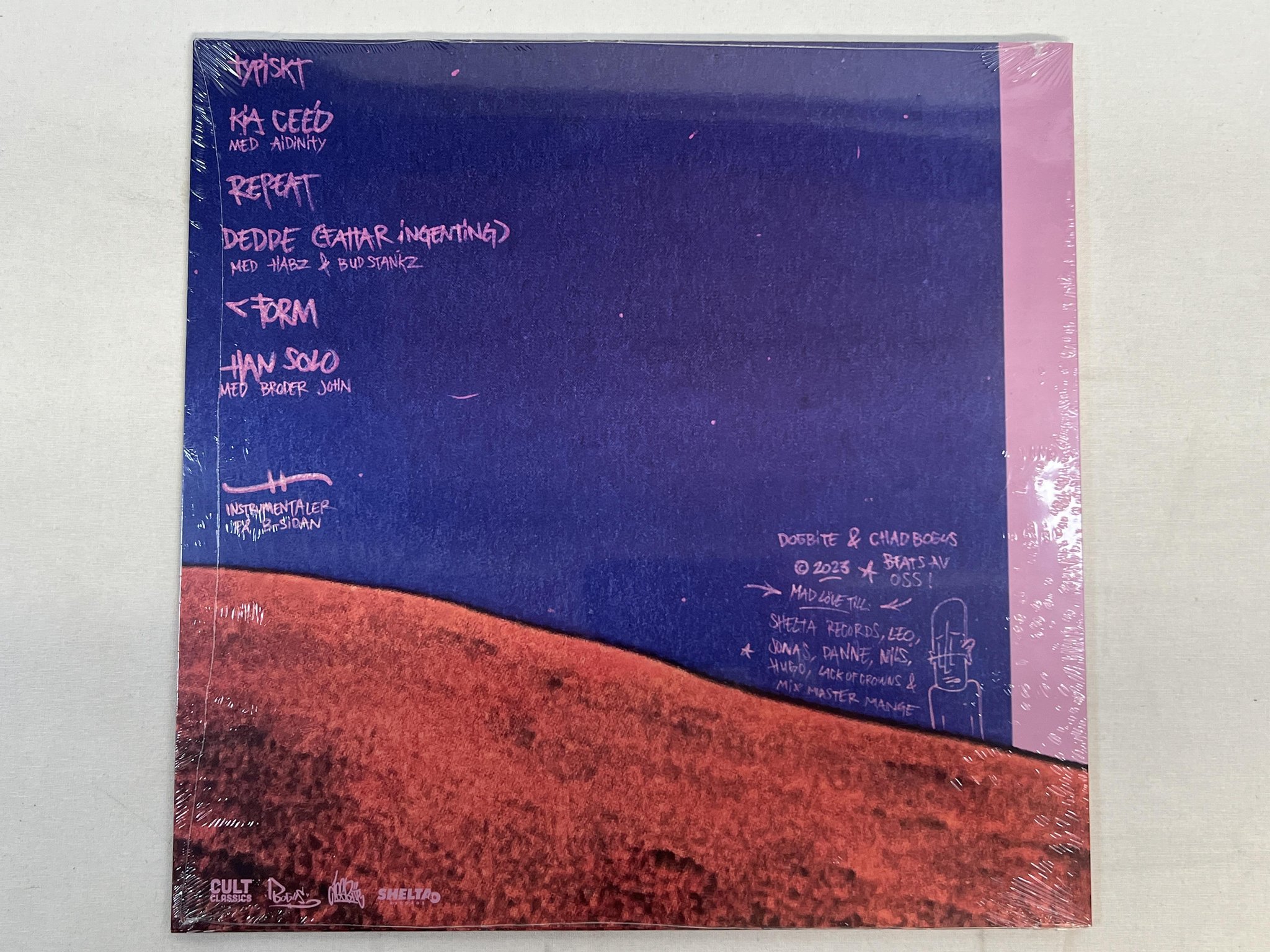 Omslagsbild för skivan DOGBITE & CHAD BOGUS <Form 12"single 2023 SHELTA Swedish rap