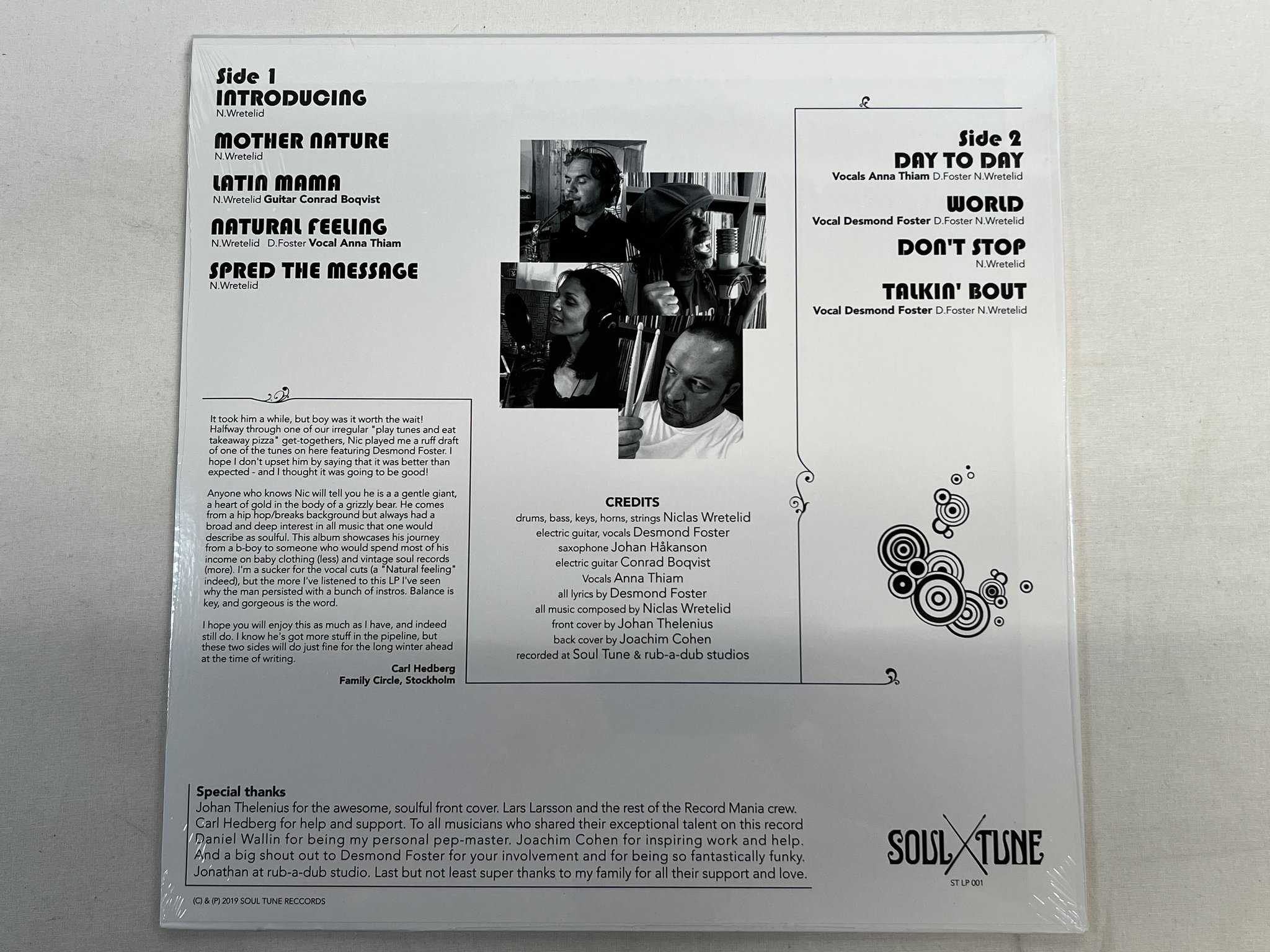 Omslagsbild för skivan SOUL TUNE ALL STARS introducing LP 2019 Swe SOUL TUNE STLP 001 ** sealed **