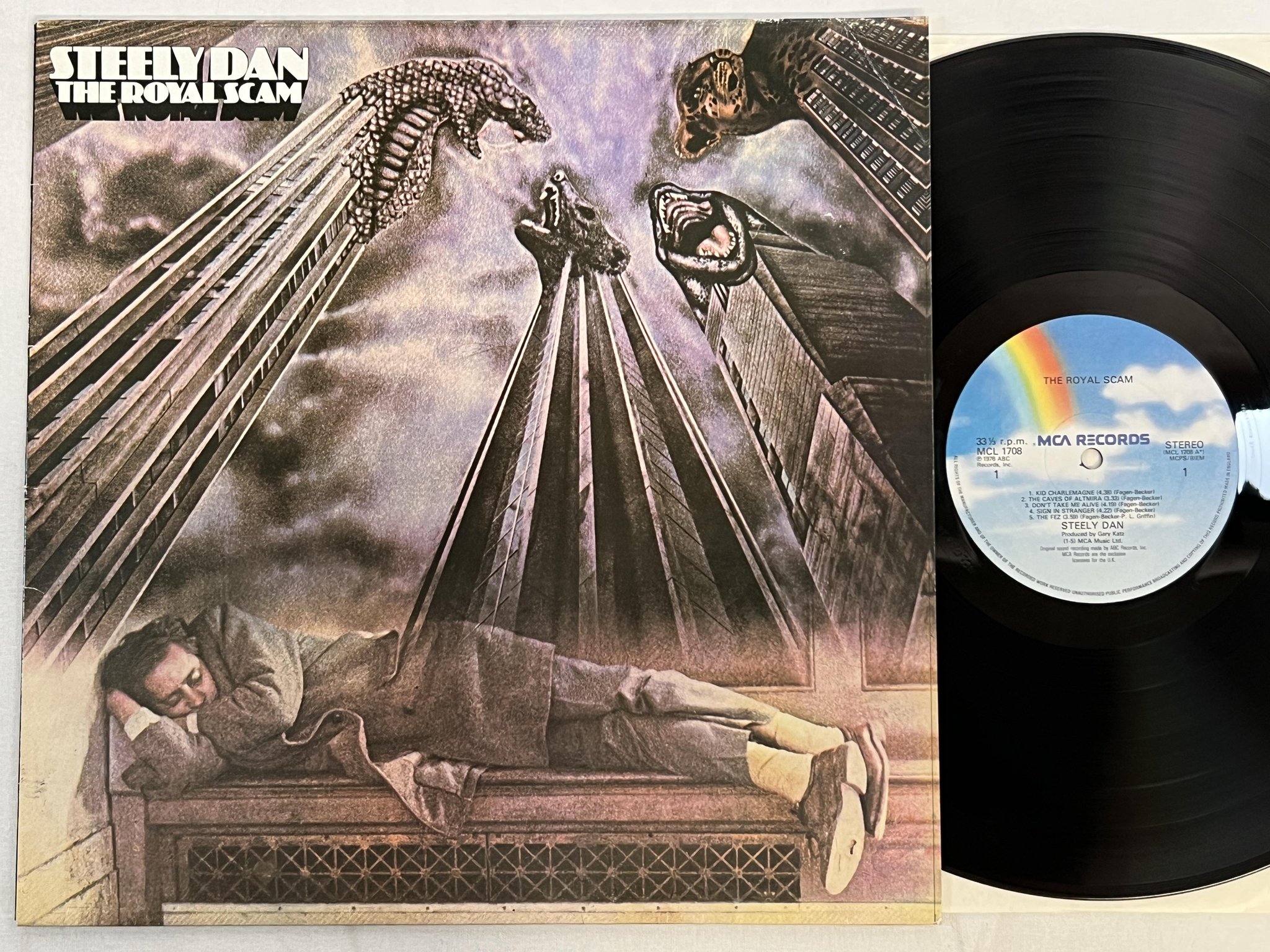 Omslagsbild för skivan STEELY DAN the royal scam LP UK MCA MCL-1708