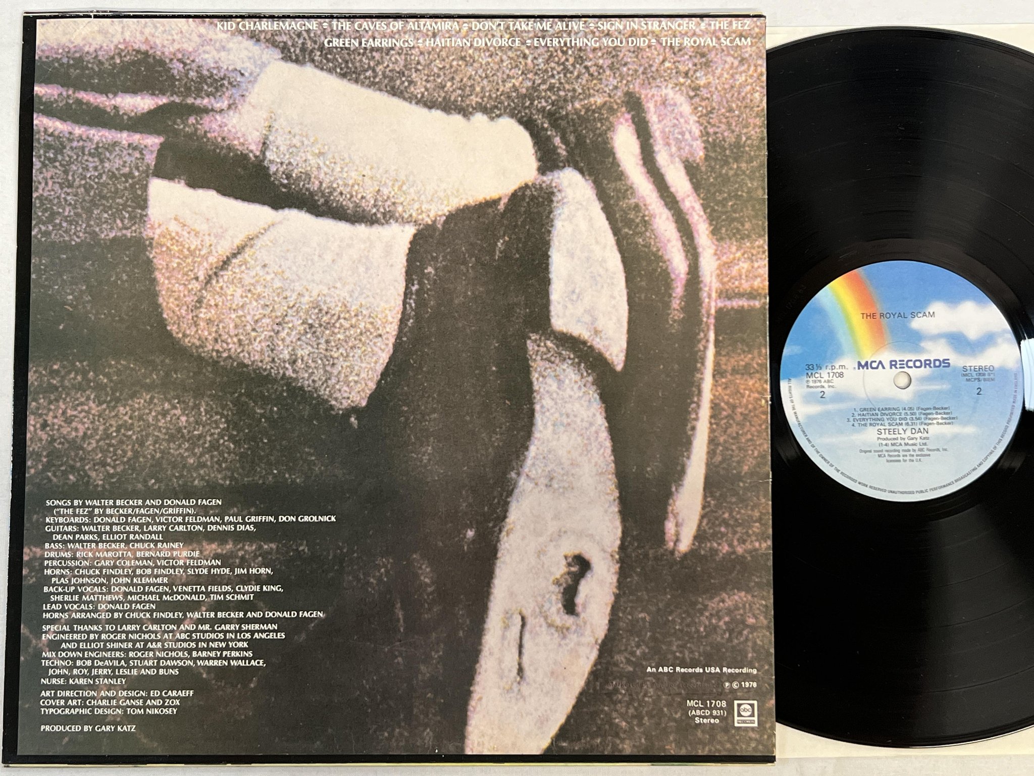 Omslagsbild för skivan STEELY DAN the royal scam LP UK MCA MCL-1708