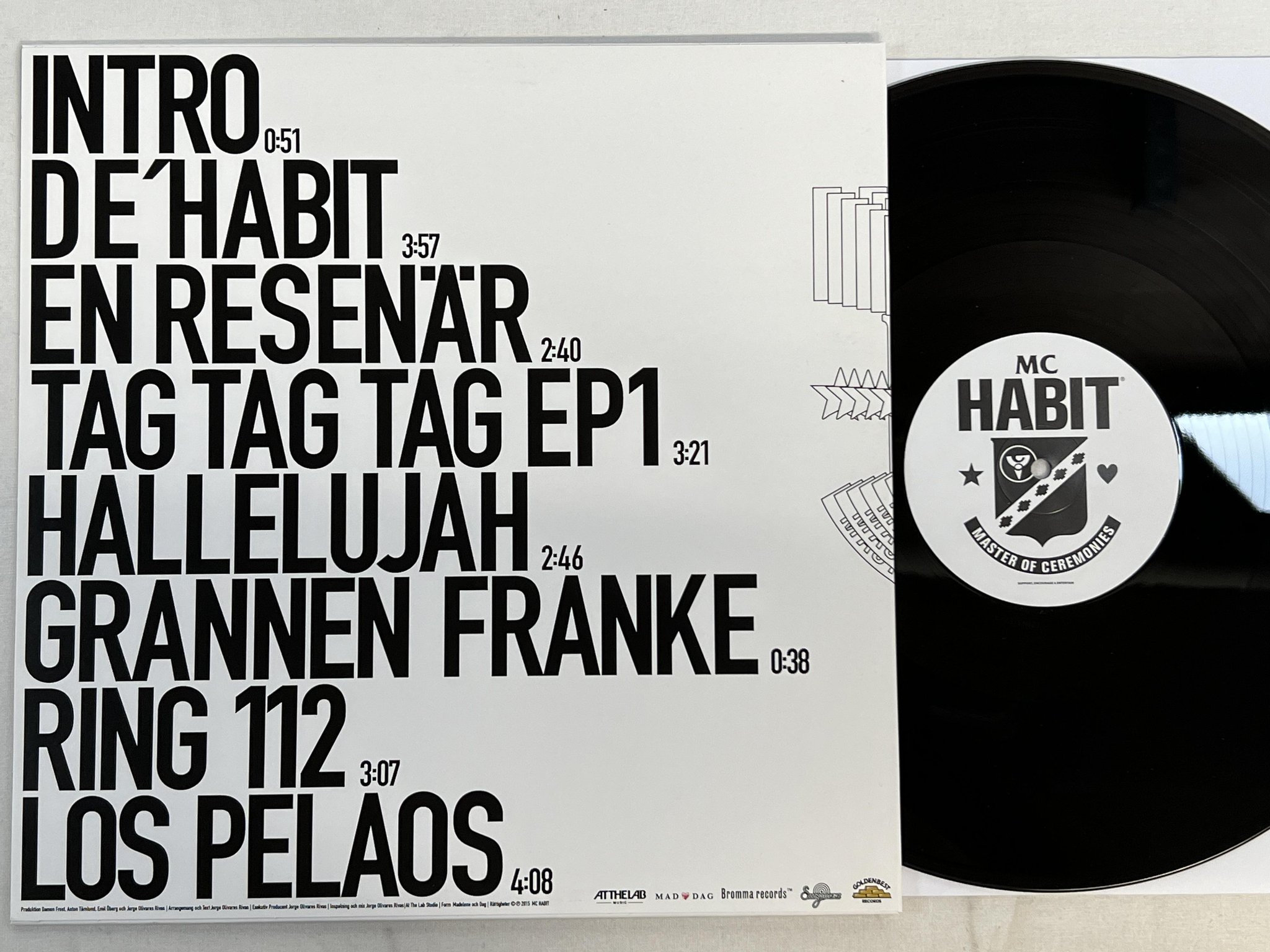 Omslagsbild för skivan MC HABIT fuck Habit 12"ep 2015 GOLDENBEST GOLDENVINYL_08
