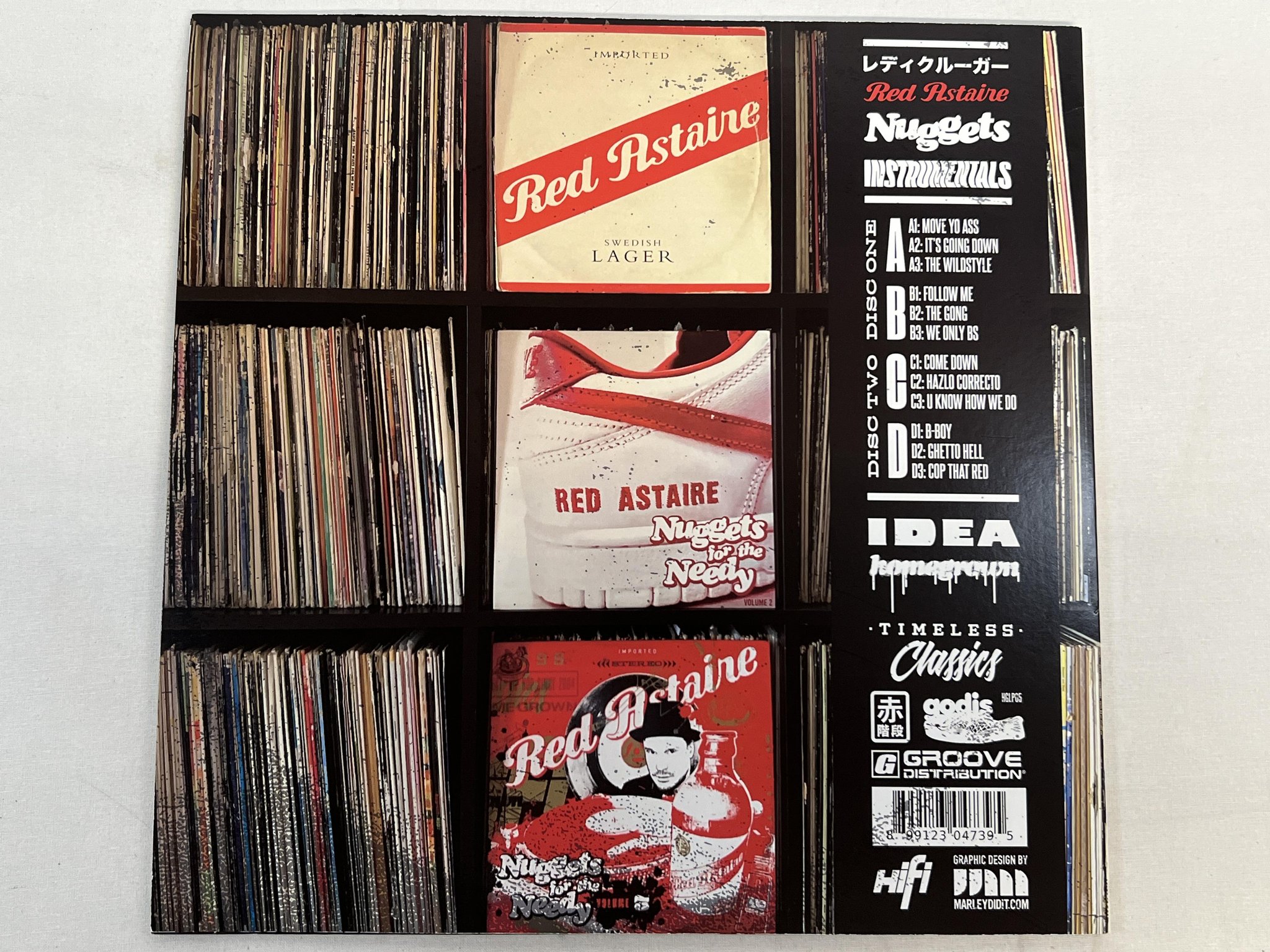 Omslagsbild för skivan RED ASTAIRE Nuggets For The Needy Instrumentals 2xLP HOUSE OF GODIS HGLP 05