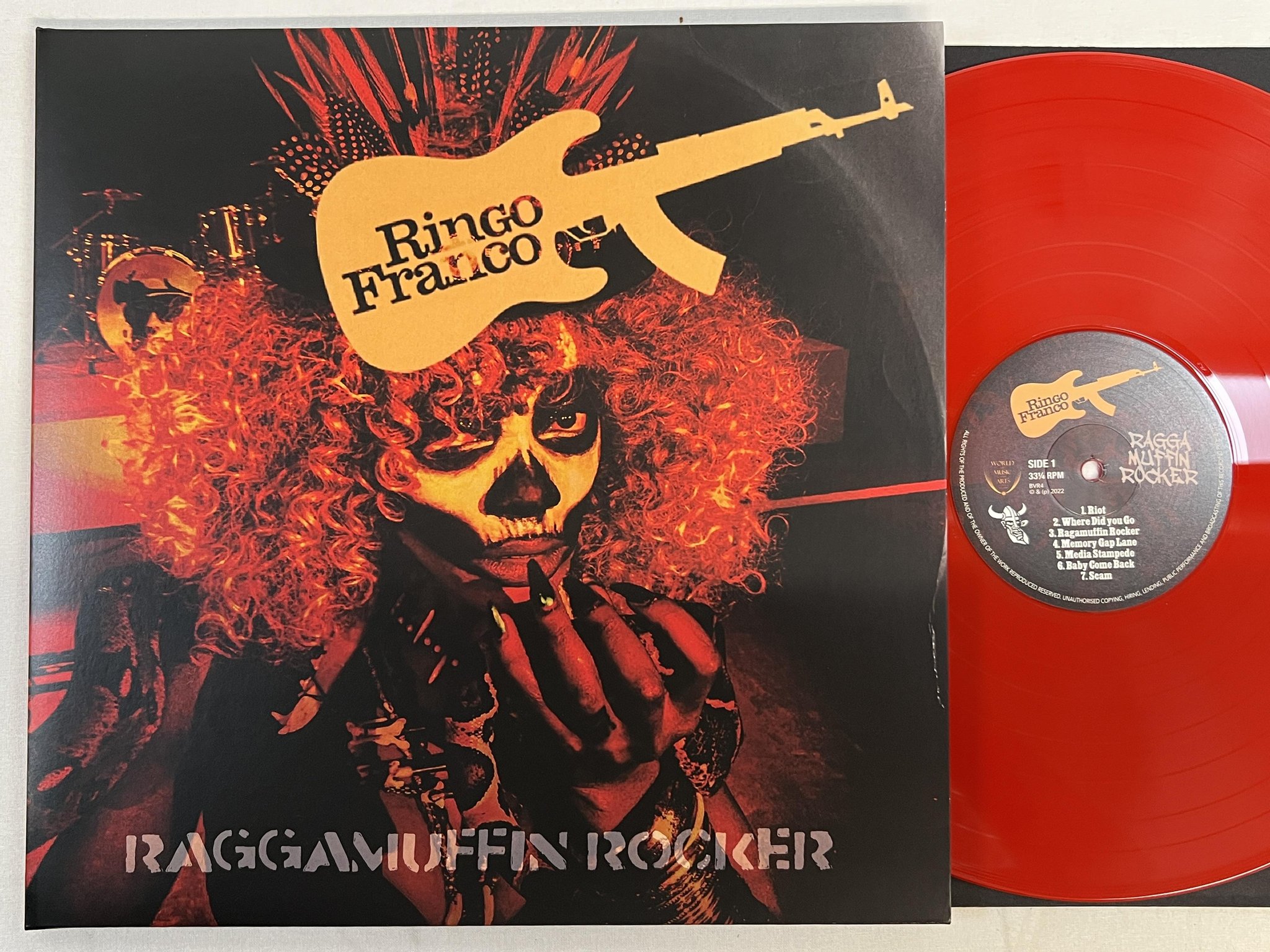 Omslagsbild för skivan RINGO FRANCO Raggamuffin Rocker LP 2023 Swe BLACK VIKING BVR4 REGGAE ROCK !