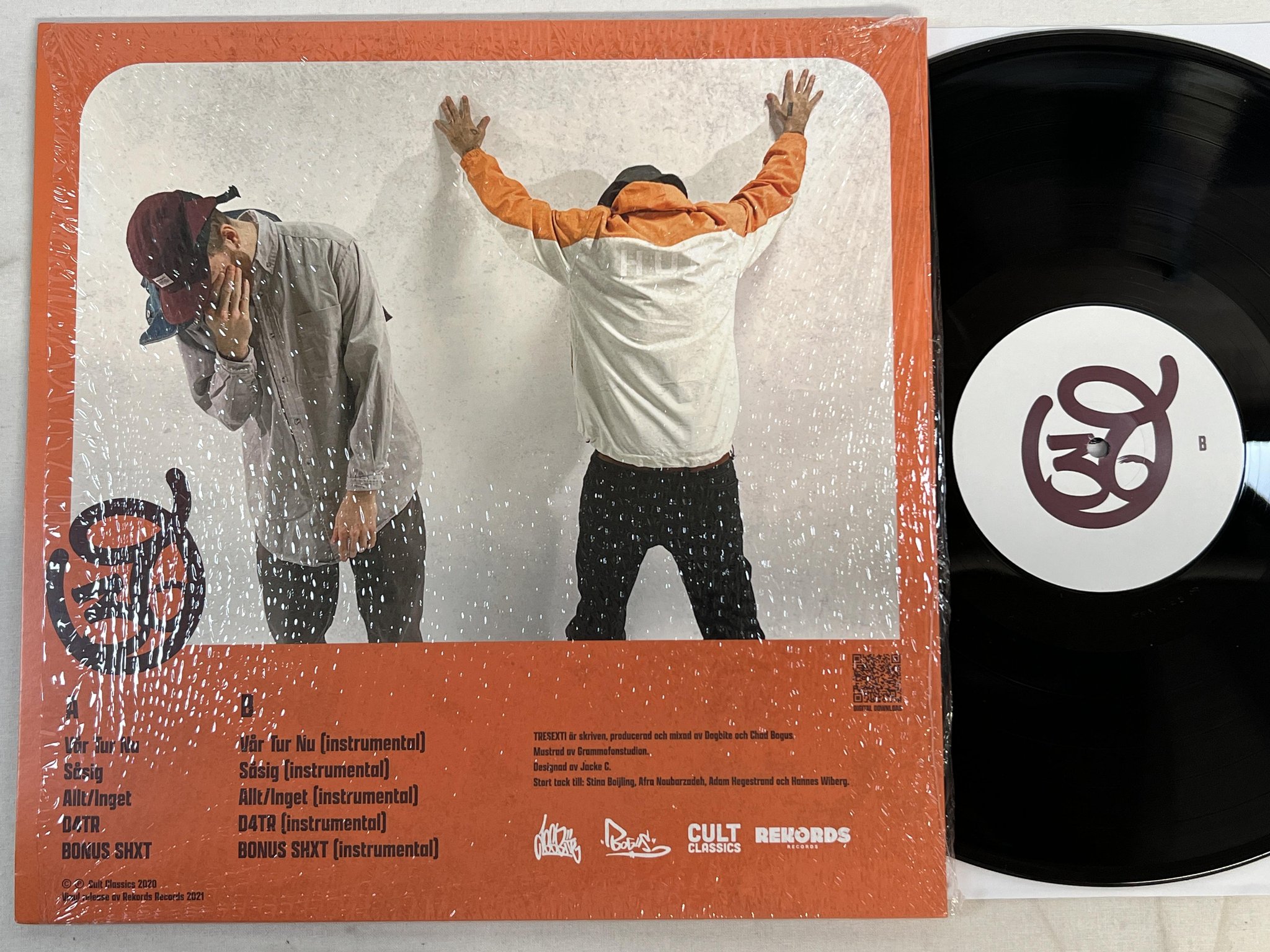 Omslagsbild för skivan DOGBITE & CHAD BOGUS TRESEXTI 12"ep 2021 REKREC022