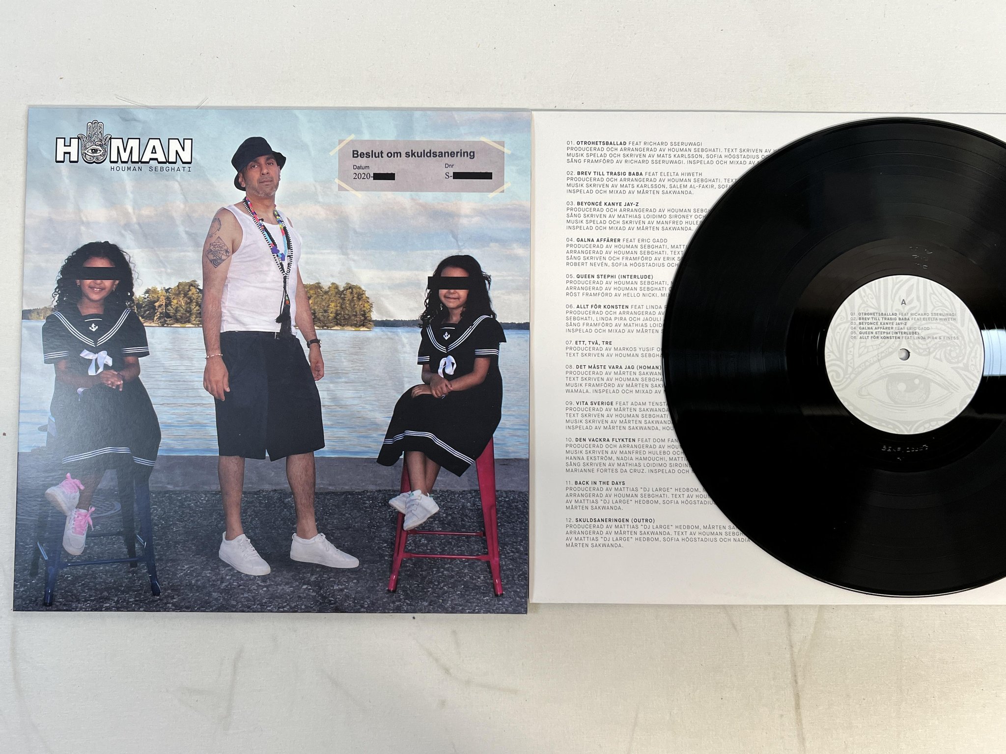 Omslagsbild för skivan HOMAN Skuldsaneringen LP 2020 Swe JERUSALEM RECORDS SEWPV20003