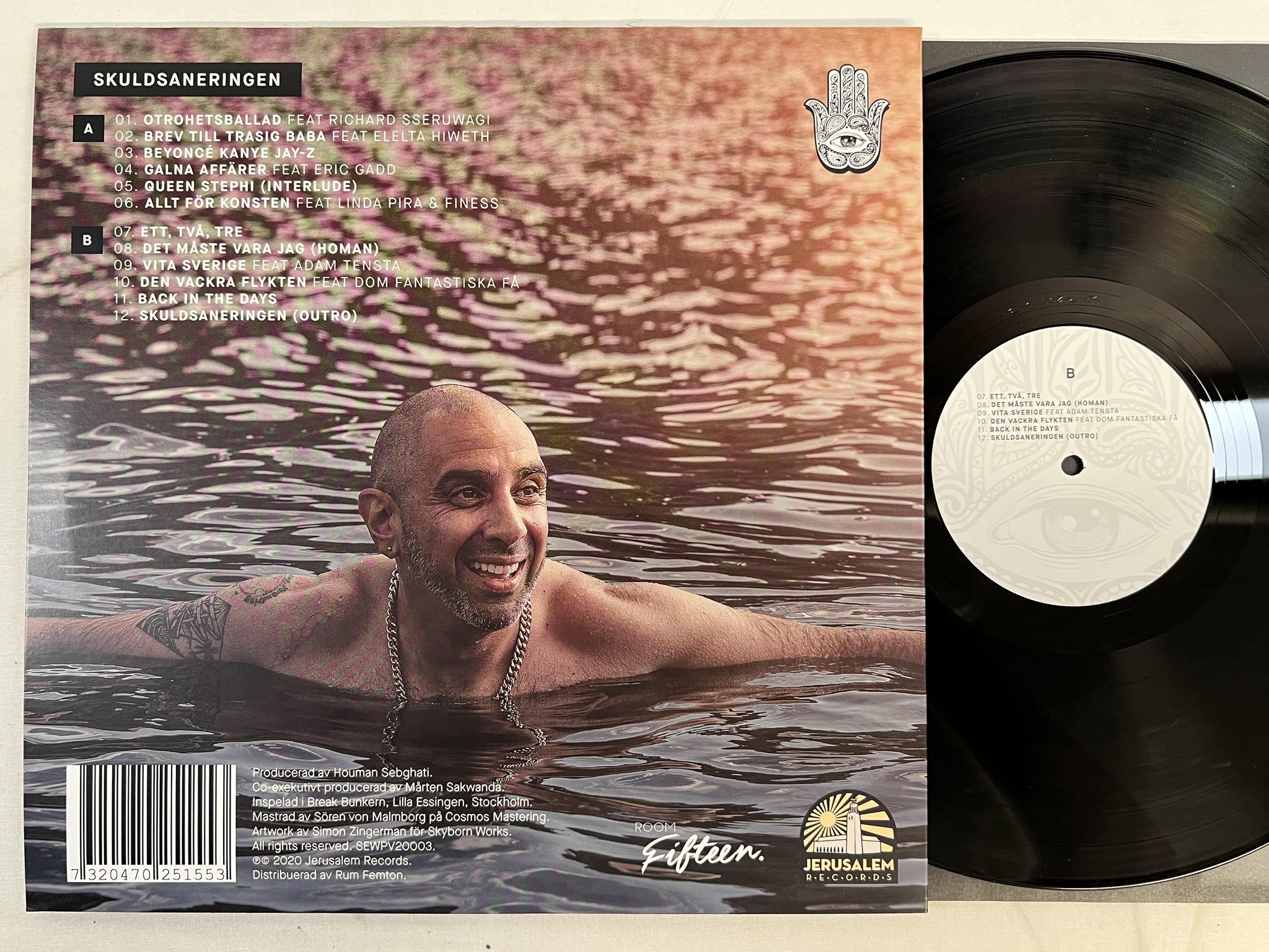 Omslagsbild för skivan HOMAN Skuldsaneringen LP 2020 Swe JERUSALEM RECORDS SEWPV20003