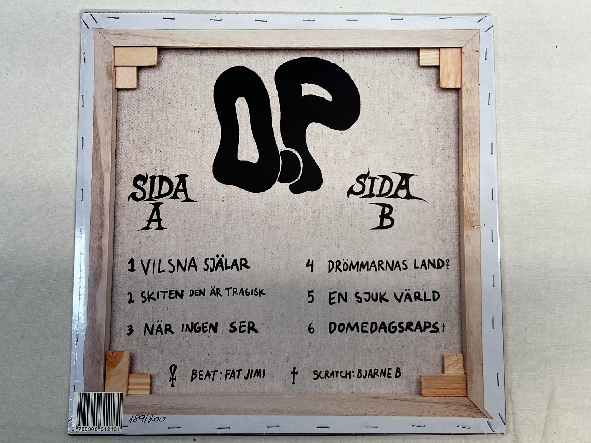 Omslagsbild för skivan OP Domedagsraps LP 2020 RIKTIG SKIT #189/200 ** SEALED **