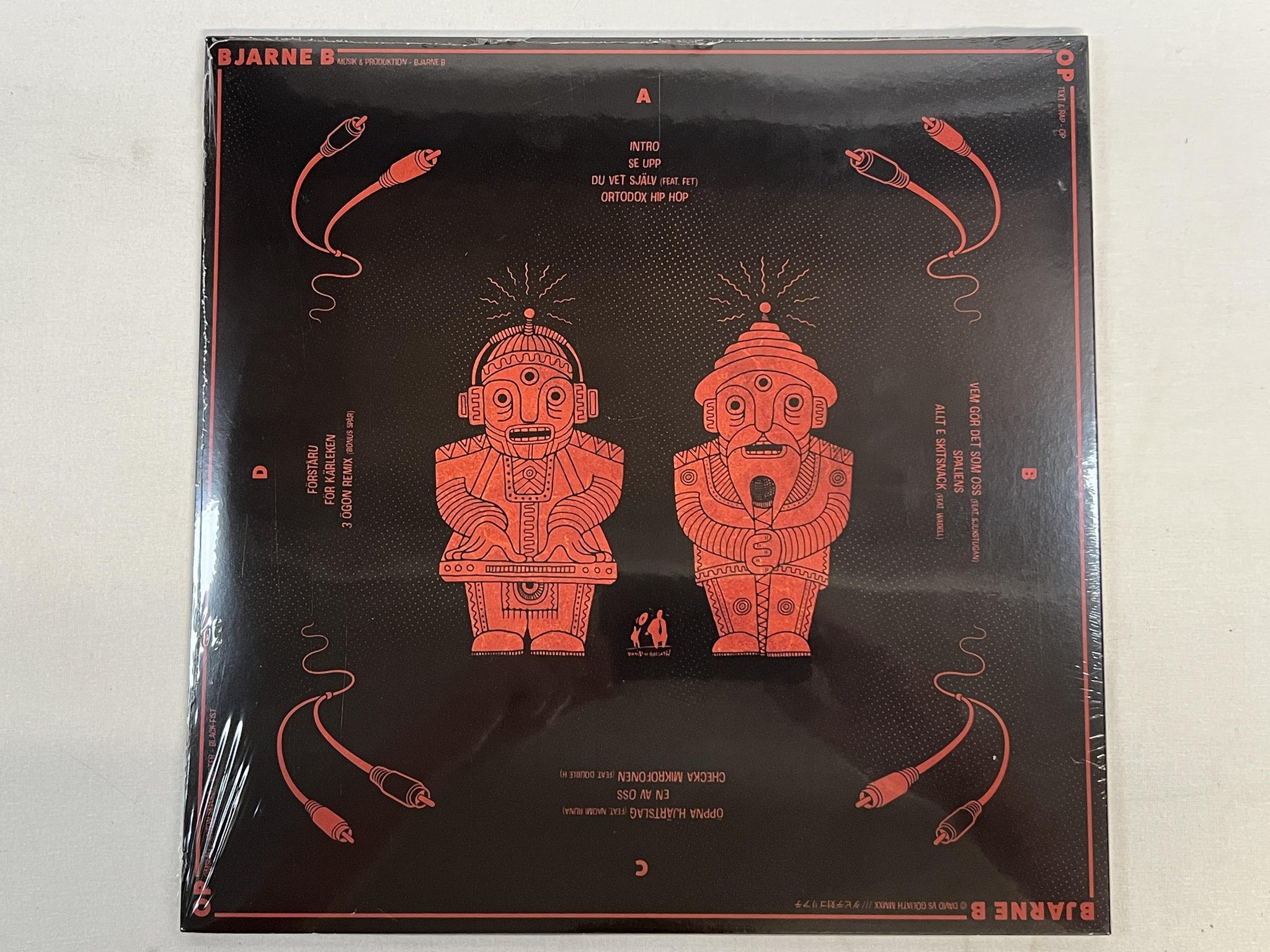 Omslagsbild för skivan BJARNE B & OP b-bop 2xLP 2021 DAVID VS GOLIATH DVSG150