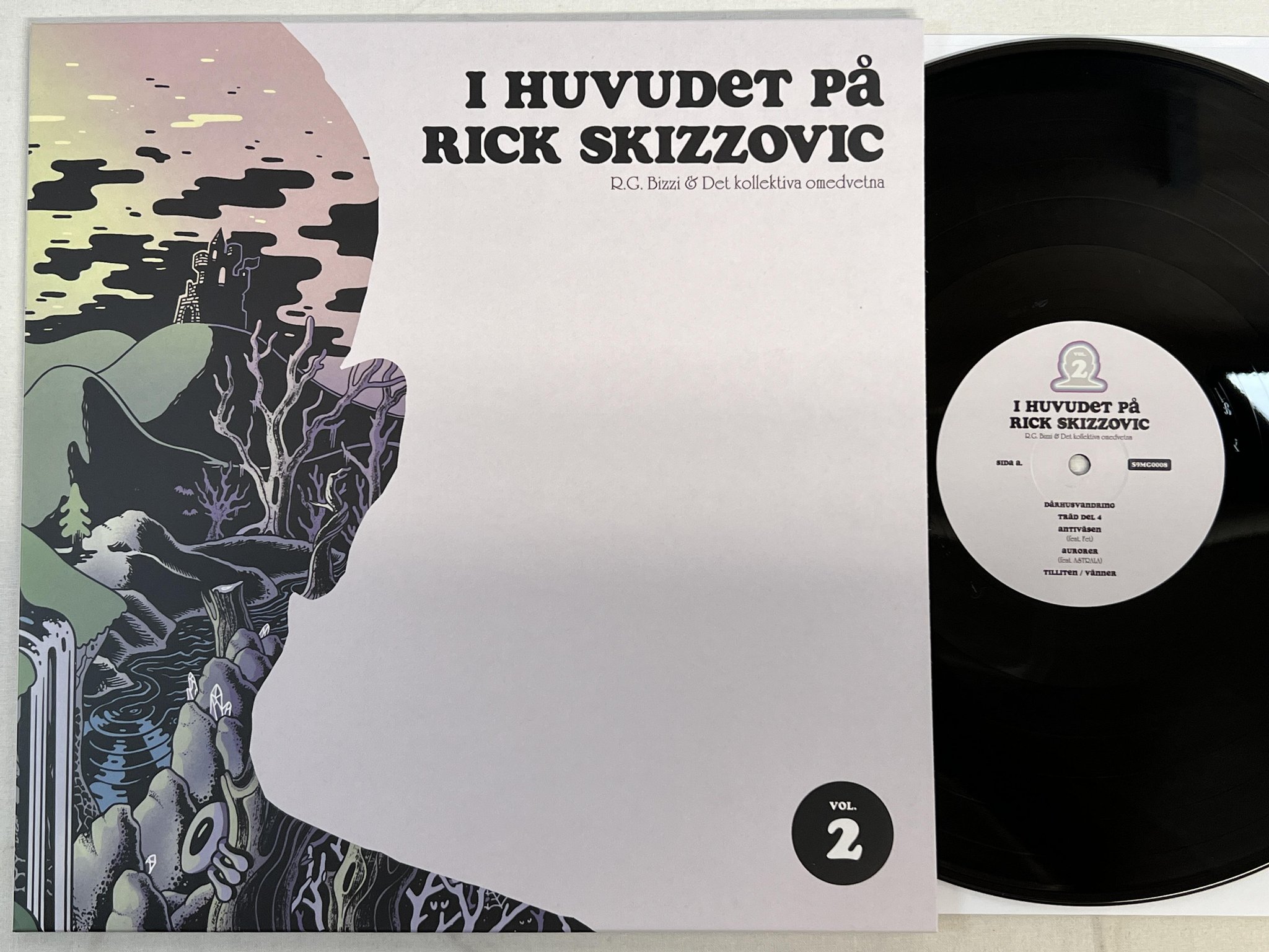 Omslagsbild för skivan RG Bizzi & Det Kollektiva Omedvetna I Huvudet På Rick Skizzovic Vol 2 LP 2022