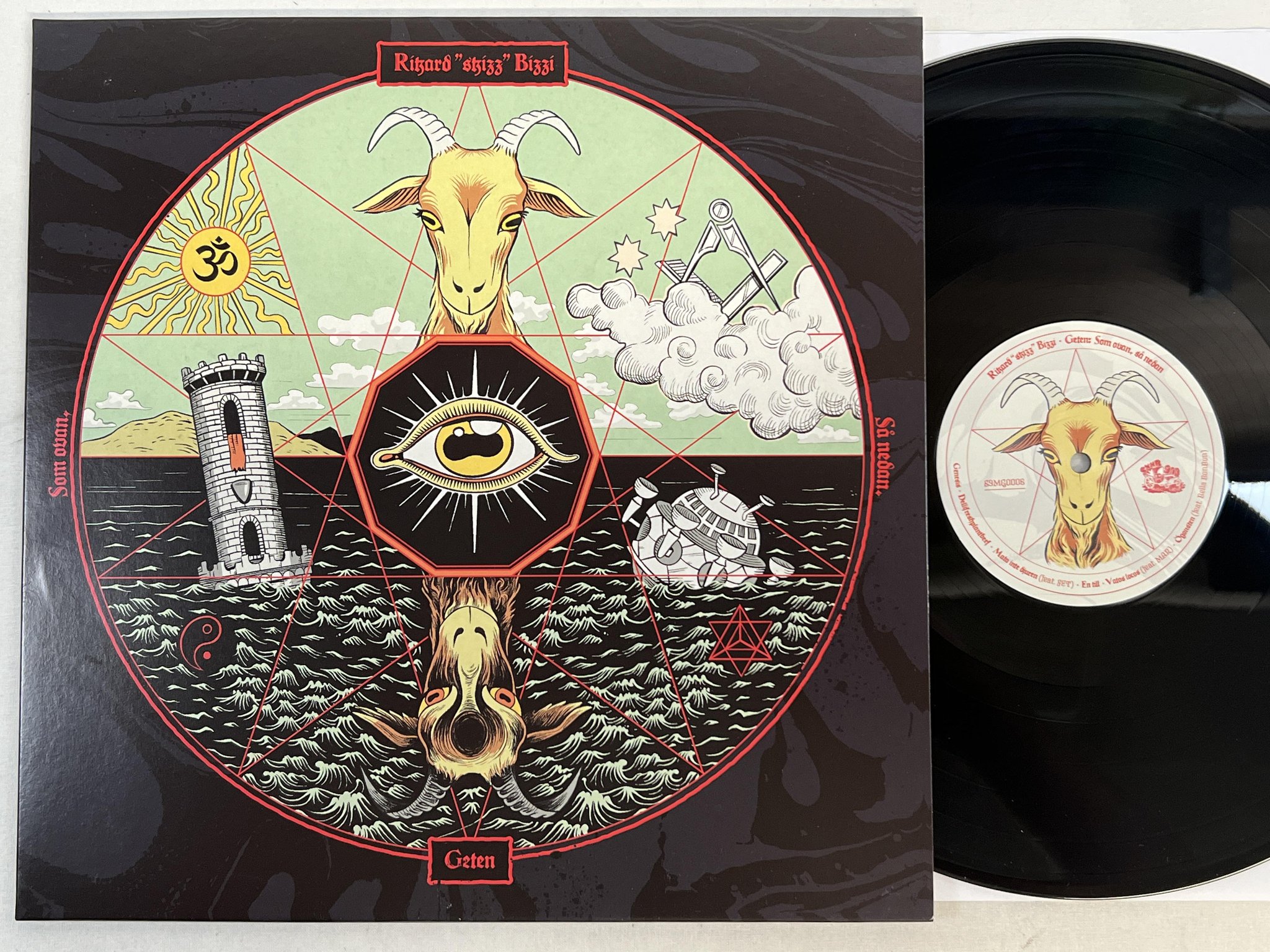 Omslagsbild för skivan RIKARD SKIZZ BIZZI Geten - Som Ovan, Så Nedan LP 2020 Swe S9MG0006