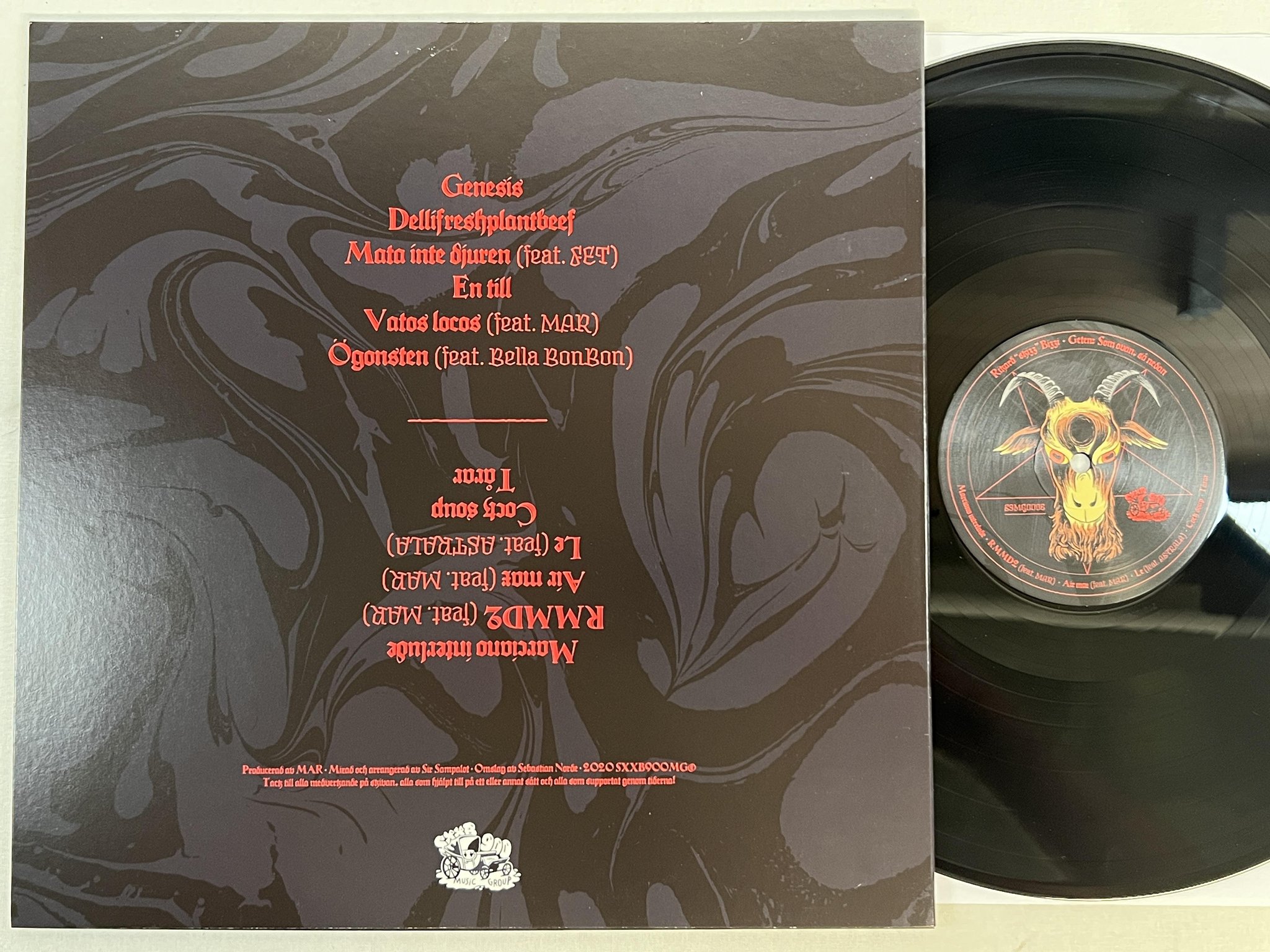 Omslagsbild för skivan RIKARD SKIZZ BIZZI Geten - Som Ovan, Så Nedan LP 2020 Swe S9MG0006